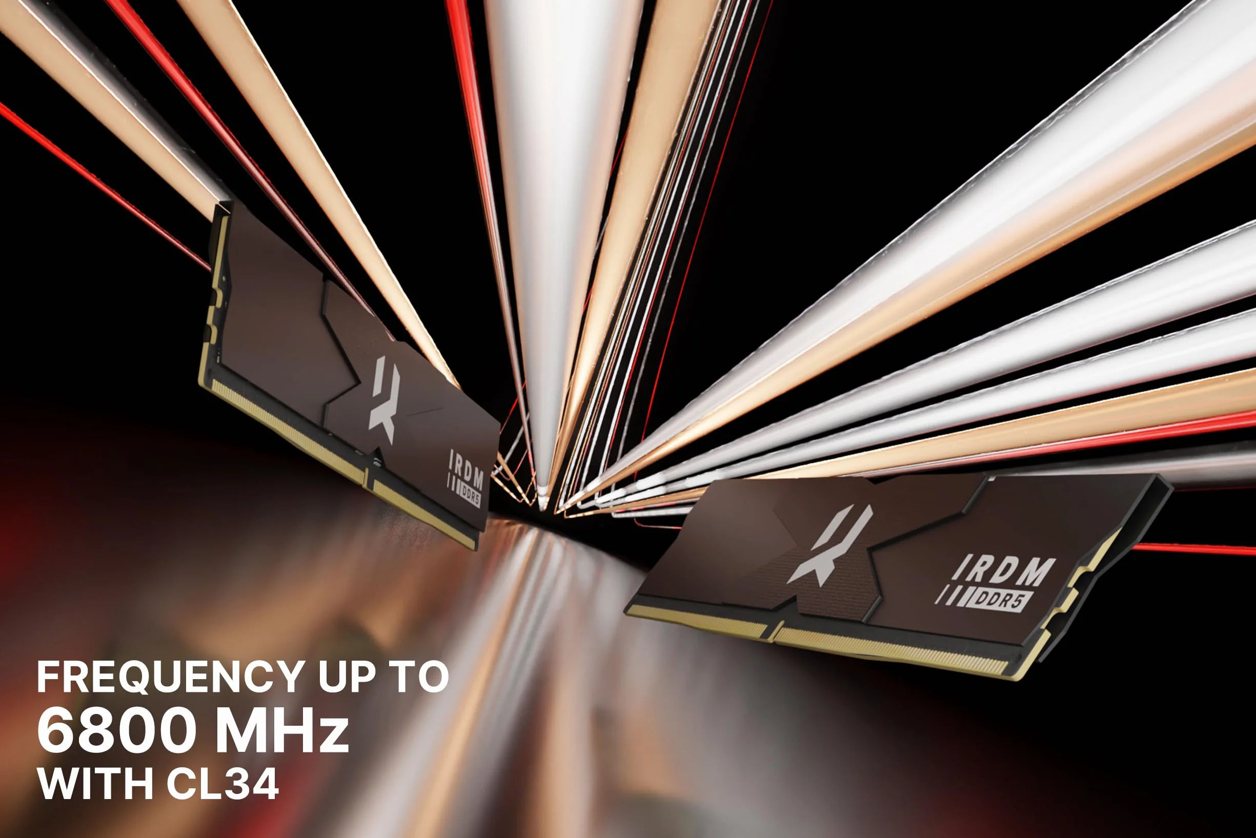 Goodram - Moduł pamięci DDR5 IRDM 2 x 16 GB KIT 6000MHz CL30 SR DIMM Black V Silver - wewnętrzny - DRAM - do komputera - komputera stacjonarnego - laptopa - gier - graczy - edycja grafiki -