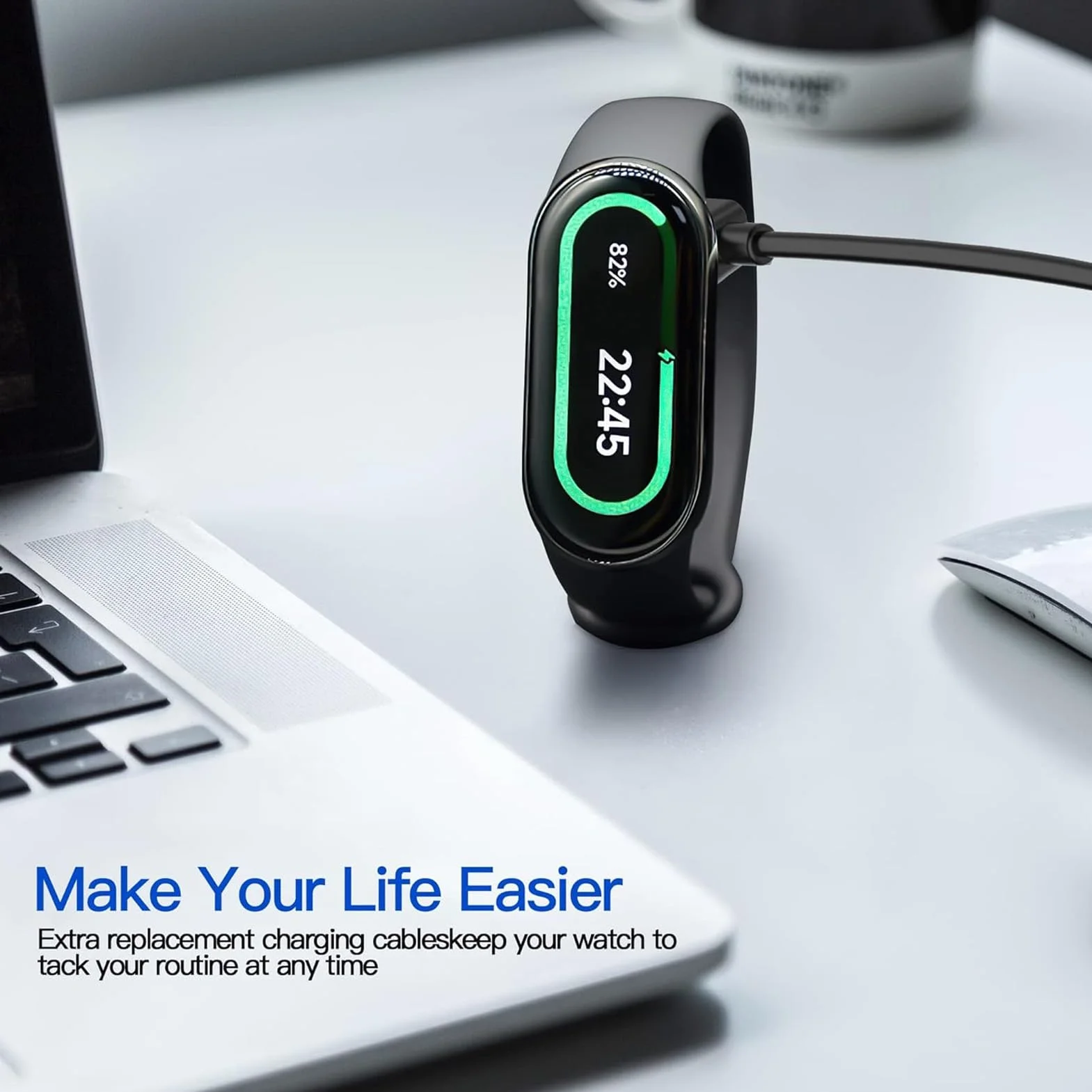 Kabel do ładowania USB do Smartwatch Adapter ładowarki USB do Mi Band 8 Band 8 NFC, Portsble Magnetic Szybki Kabel do ładowania Zamiennik do Podróży