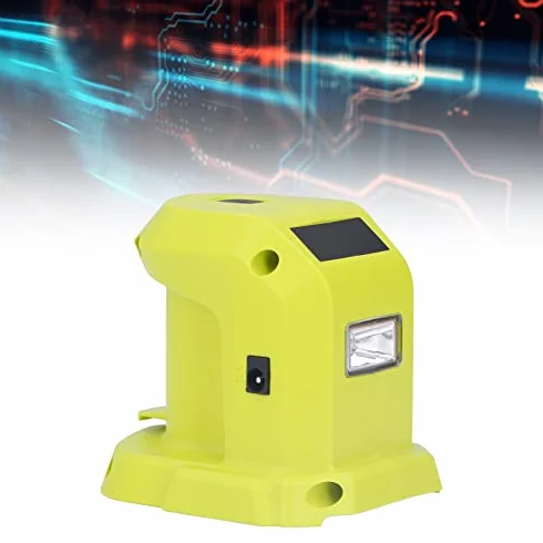 Adapter Akumulatora 18V, Konwerter do P743 18V 14,4V z Podwójnymi Portami USB i Diagnozowymi Światłami LED