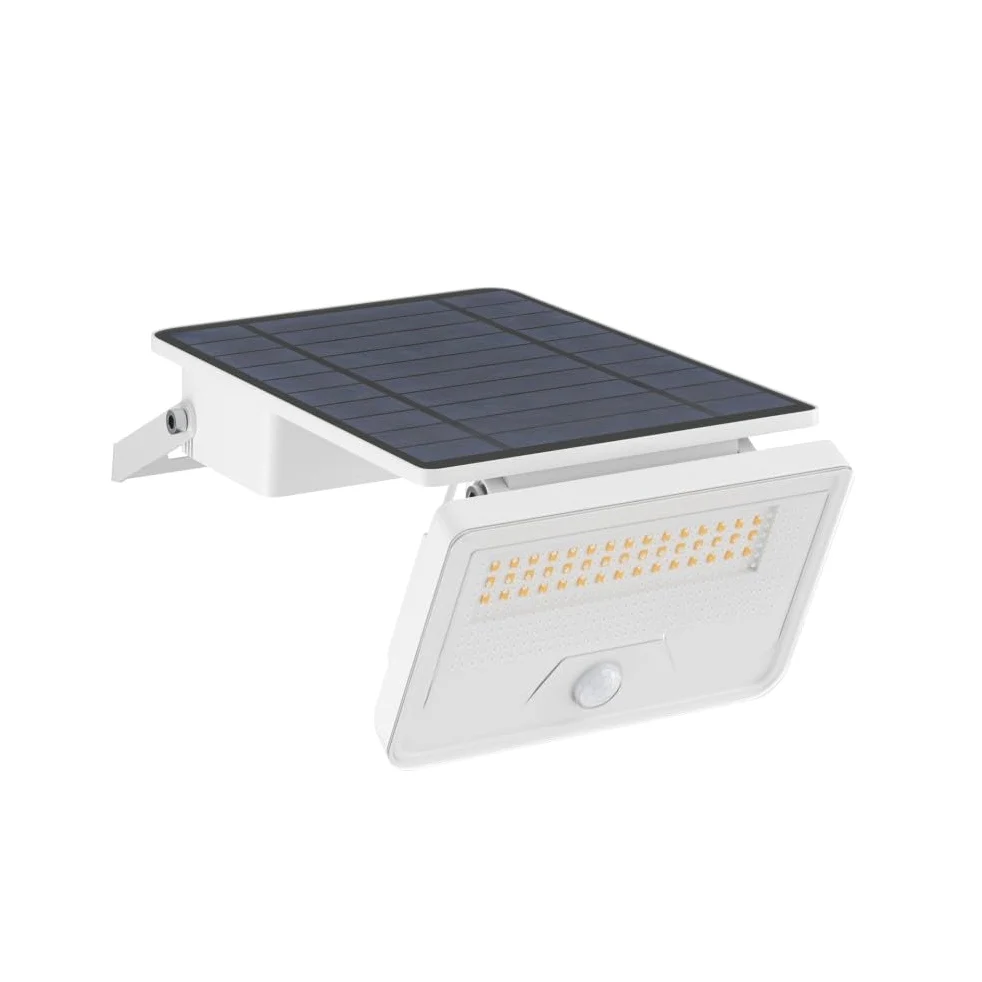 BENEITO FAURE Sky Solar Sensor lampa solarna LED z czujnikiem ruchu i zmierzchu, 8 W, 1600 lm, 4000 K, IP54, biała