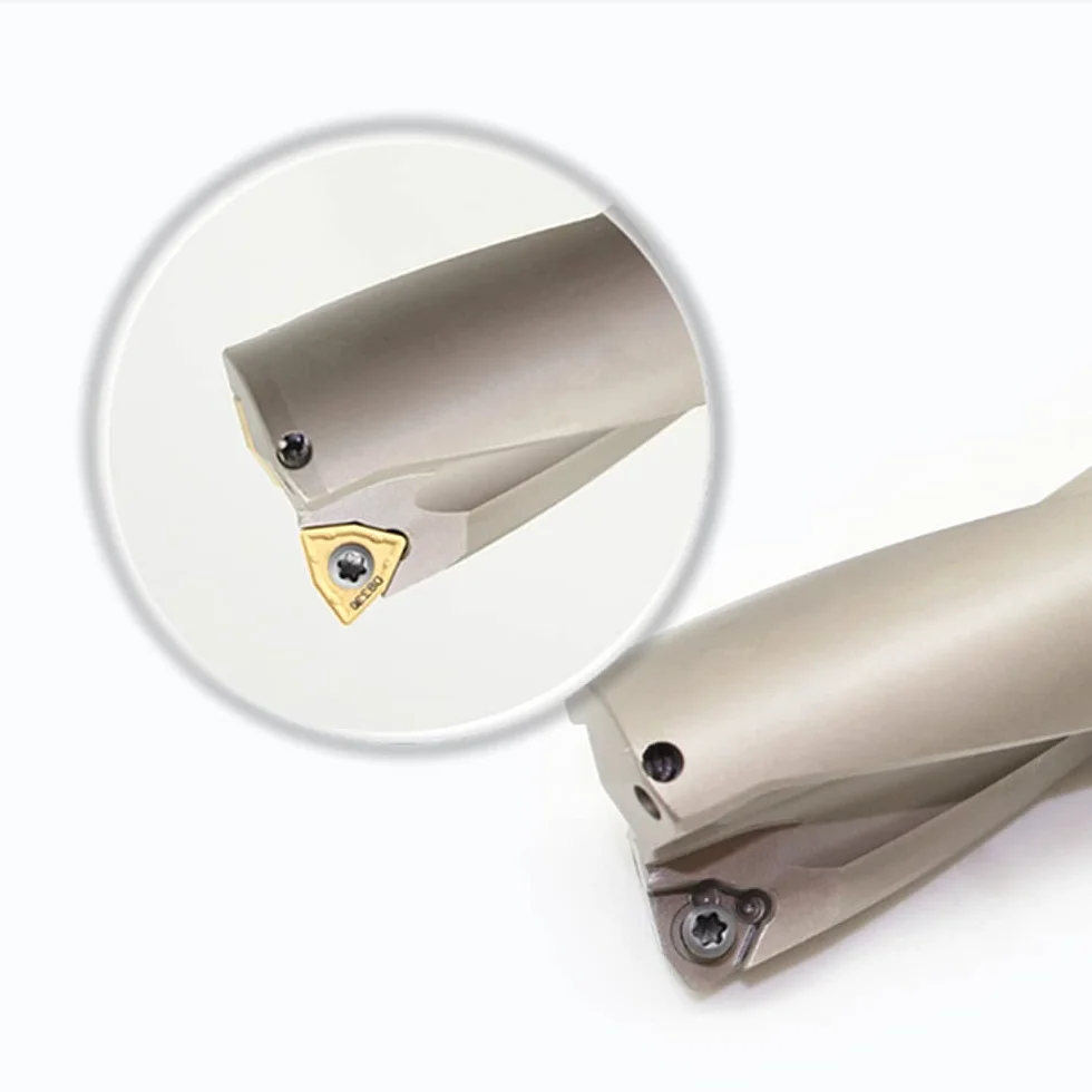 wiertła bity wiertła do metalu wiertło wewnętrzne 13mm-50mm głębokość 2/3/4/5D wiertło indeksowane U C32-D31-Wc06 4D (Color : C32-d39.5-wc06, Size : 4D)