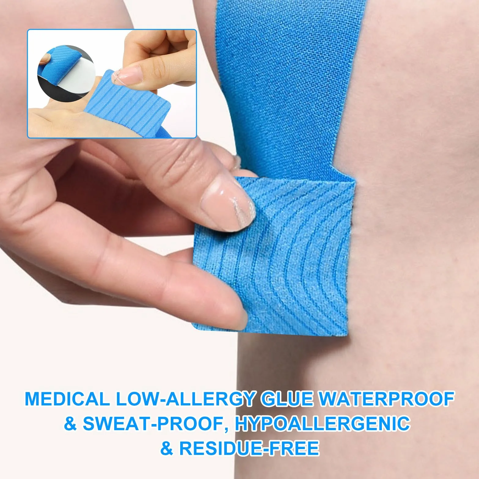 Flintronic PreCut taśma kinezjologiczna na hallux valgus, 20 sztuk, wodoszczelna, elastyczna na palce i stopy, nie zawiera lateksu