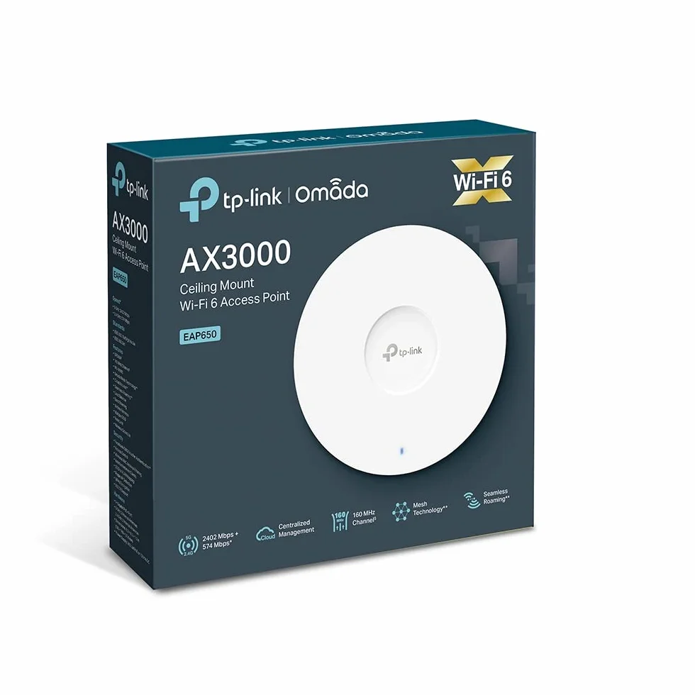 TP-LINK Omada EAP650 V1.26 Punto di accesso Wi-Fi 6