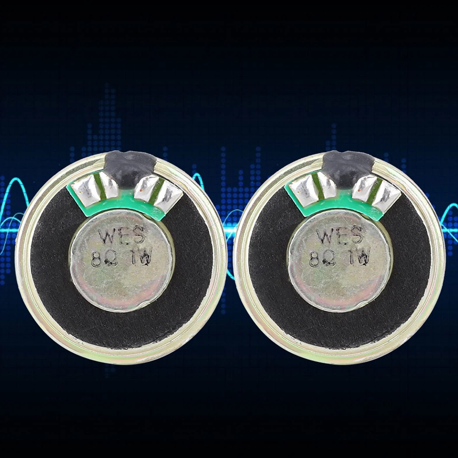 Mikrogłośnik 8ohm 1W 28mm Okrągły Mini Głośnik Tubowy Zielony