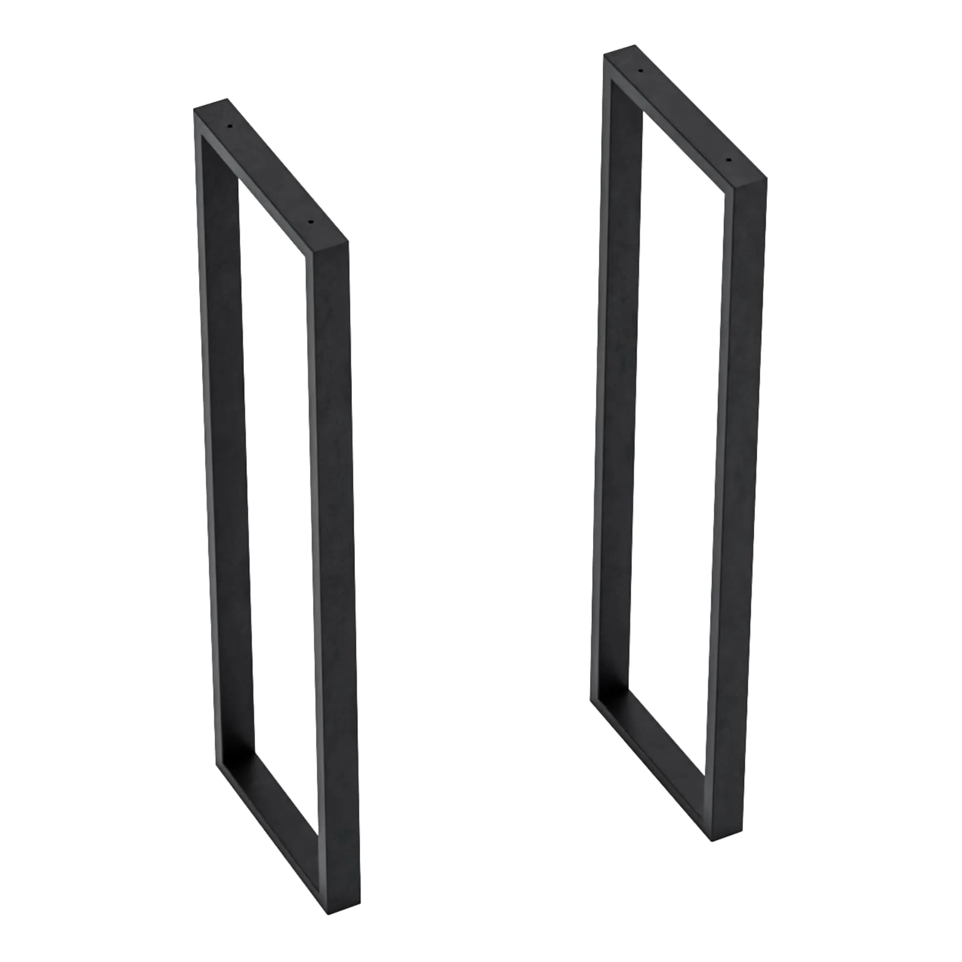 [en.casa] Nogi stołowe Kauniainen zestaw 2 szt. stelaż stołu 87 x 27 cm do konsoli, stół stojący, metalowe płozy, nóżki stołu, czarne