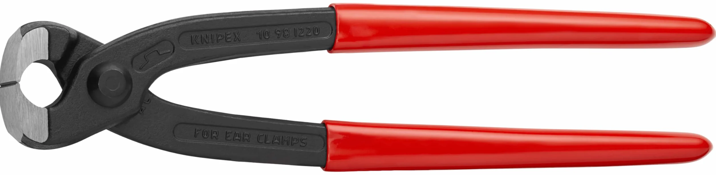 KNIPEX Szczypce do obejm z uchem z tworzywa sztucznego, powlekane 220 mm, 10 98 I220
