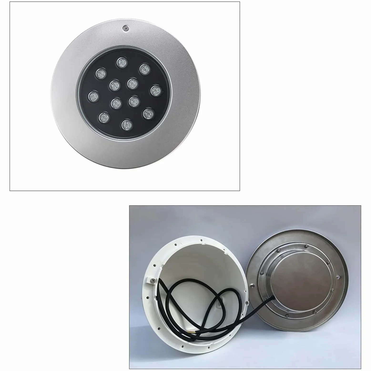 Zanurzalne lampy basenowe LED, lampa krajobrazowa RGB, IP67, wodoodporne oświetlenie podwodne, do akwarium, akwarium, dekoracja fontanny ogrodowej, biała, 6 W