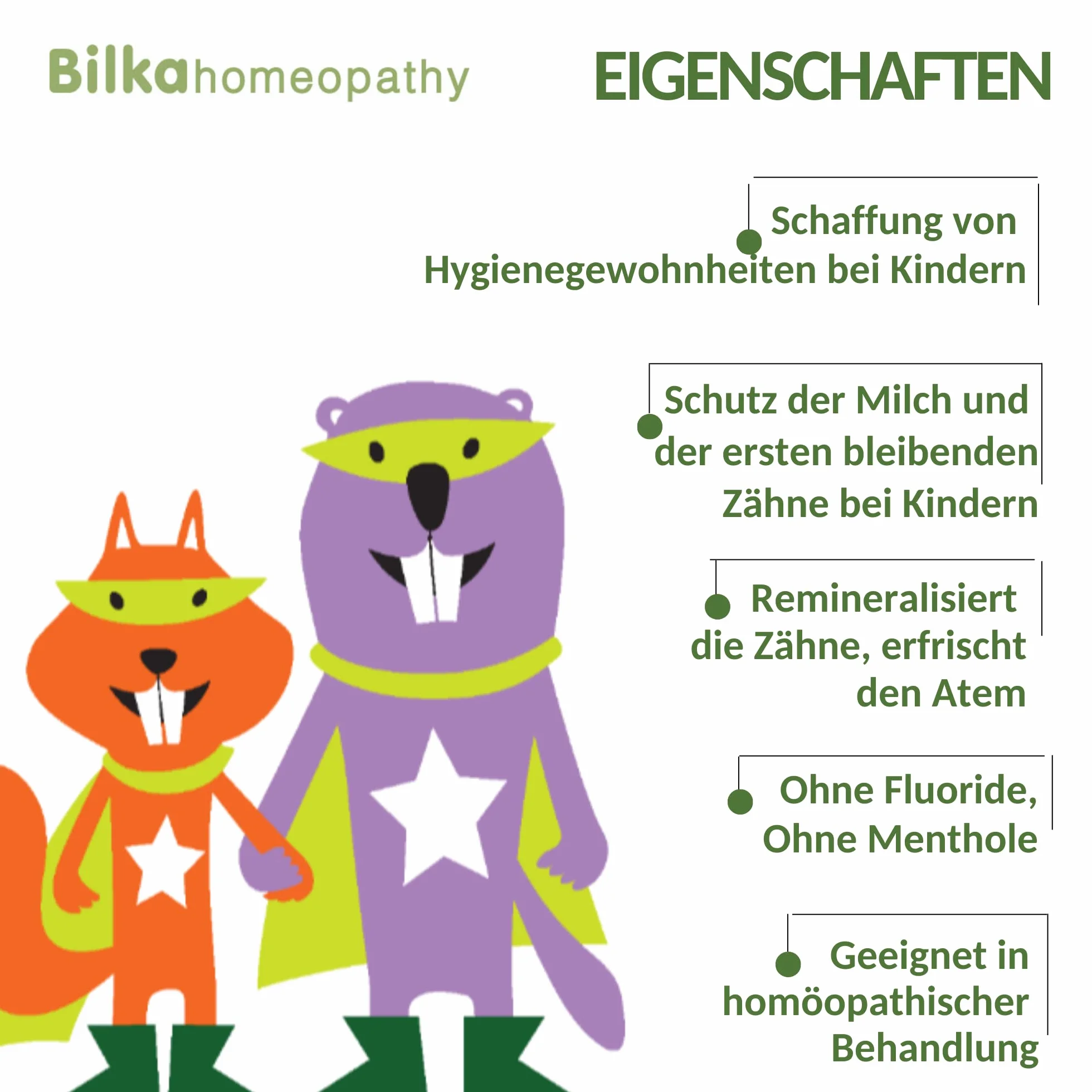 Bilka Homeopathy Płyn do płukania jamy ustnej dla dzieci od 6 lat – płukanka o smaku mandarynki, bez alkoholu i cukru, remineralizuje zęby i odświeża oddech, bez fluorków, bez mentolu, 250 ml