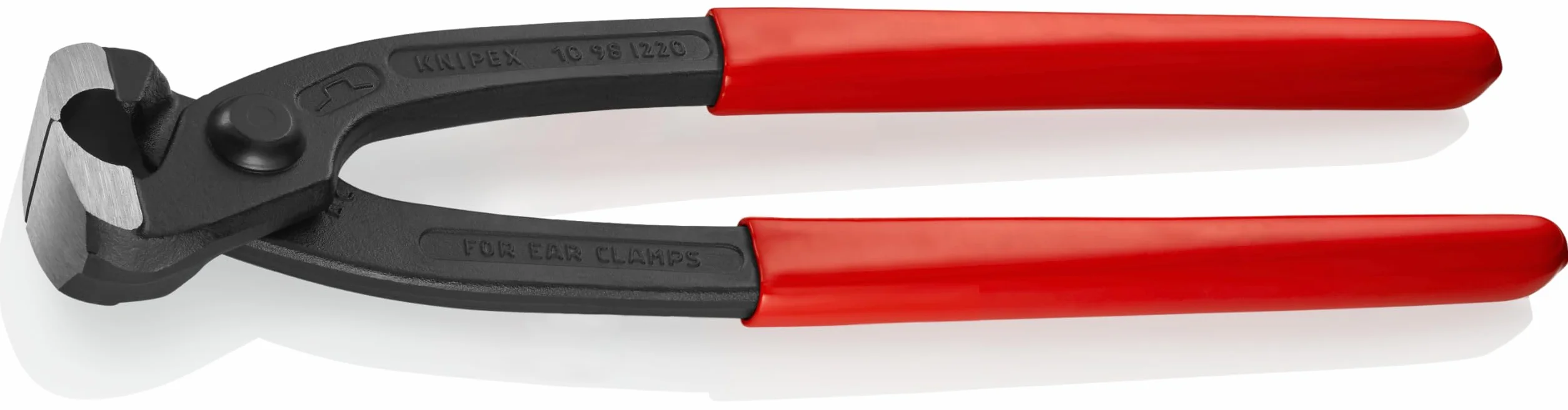 KNIPEX Szczypce do obejm z uchem z tworzywa sztucznego, powlekane 220 mm, 10 98 I220