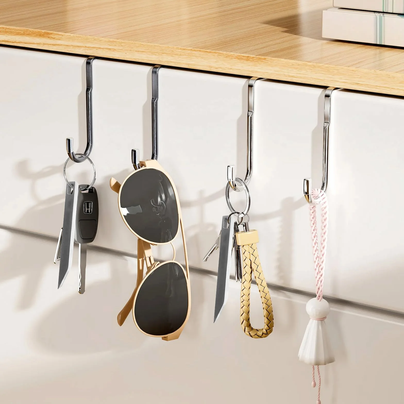 2 sztuki sztangi z nerki ze stali nierdzewnej, Mighty Mini Bar, Ultra Minimalist Slim Prybar Multitool, Przenośne Multitool EDC Getriebe, Brelok Pry Tool