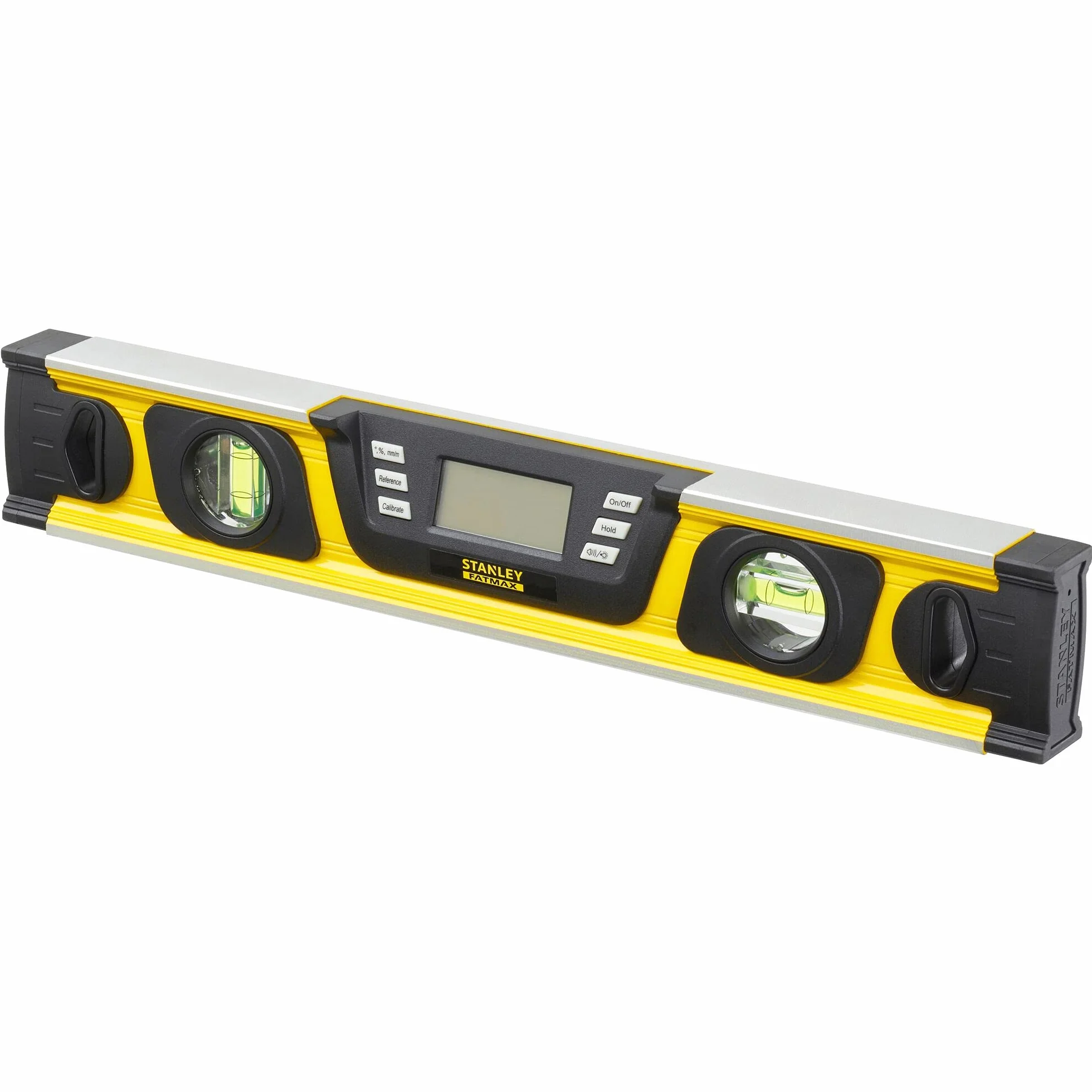 Stanley Pochyłomierz FatMax (cyfrowa poziomica w stopniach|procent mm/m, długość 40 cm, wyświetlacz LCD) 0-42-063