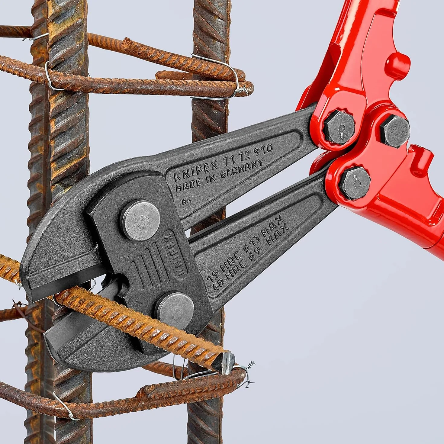 KNIPEX Nożyce dźwigniowe do prętów z osłonkami wielokomponentowymi 910 mm, 71 72 910