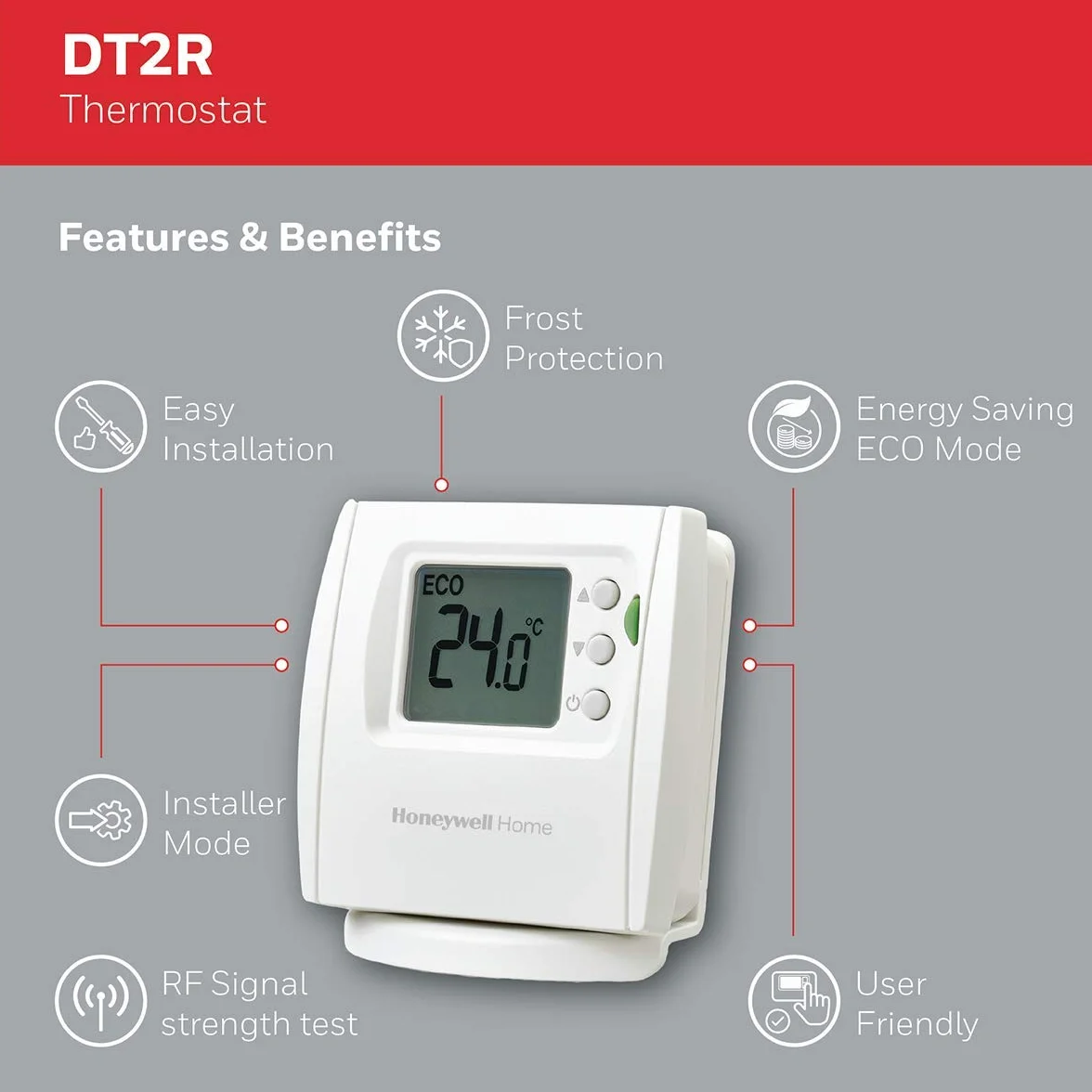 Honeywell Home THR840DEU DT2 termostat, biały