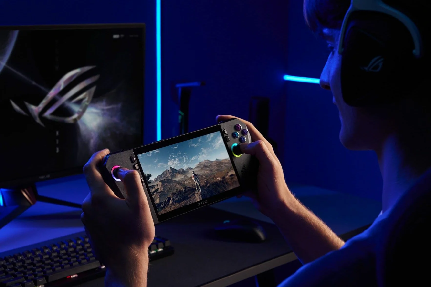 ASUS ROG Ally X 7" FullHD 120Hz przenośna konsola do gier AMD Ryzen Z1 Extreme 24 GB RAM 1 TB SSD 80Wh Windows 11 czarny