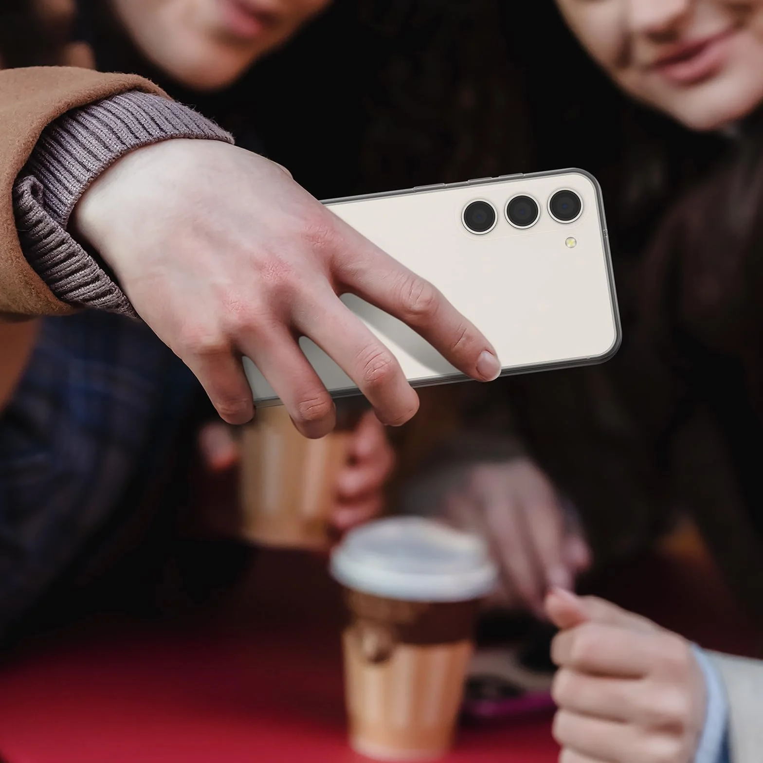 Vancle Etui na telefon Samsung Galaxy S23 z 2 szkłami pancernymi i 1 nylonową smyczą, przezroczyste etui na telefon komórkowy TPU