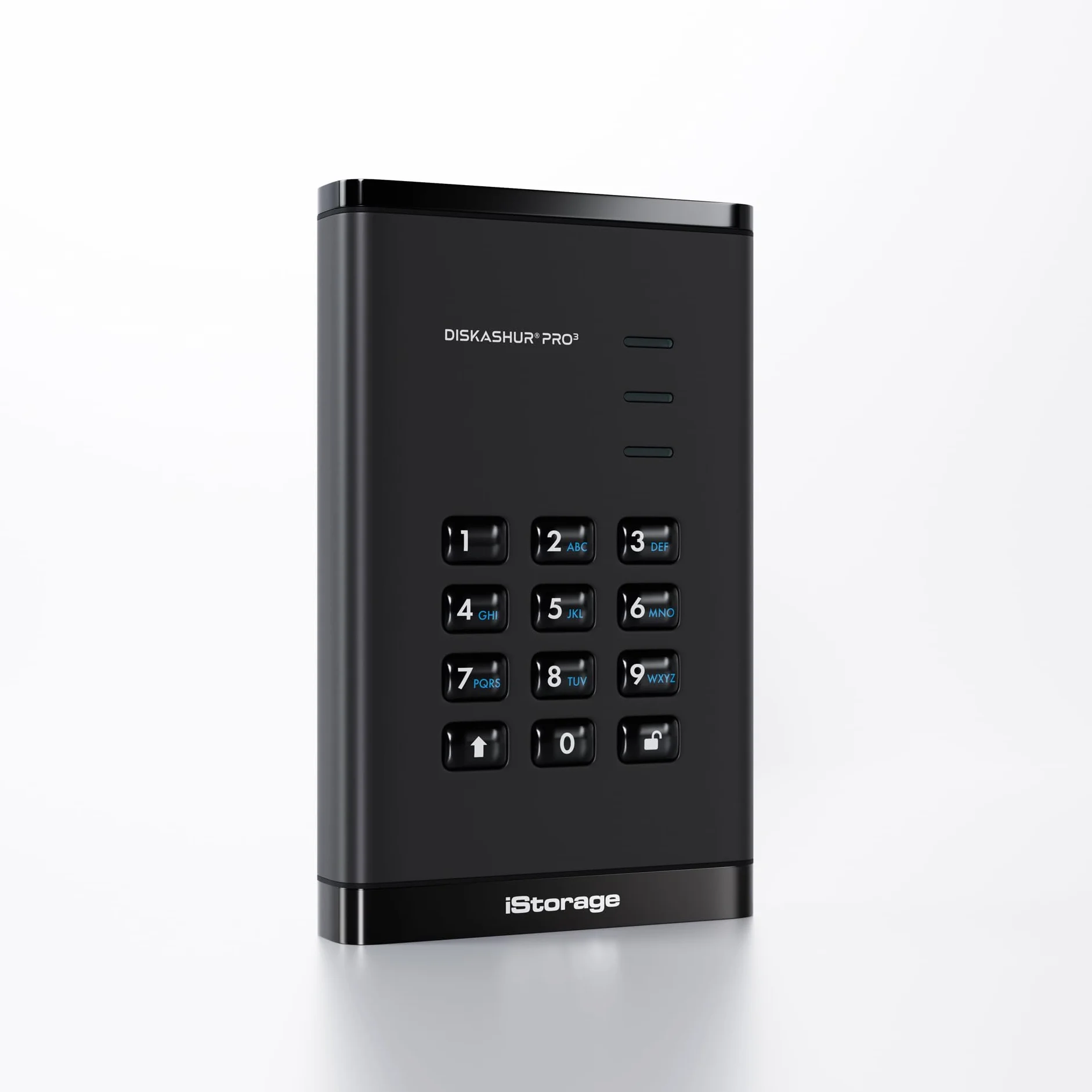 iStorage diskAshur PRO3 HDD 2TB - Bezpieczny przenośny dysk twardy - certyfikat FIPS Level 3 - Ochrona hasłem - Odporny na kurz/wodę - Szyfrowanie sprzętowe