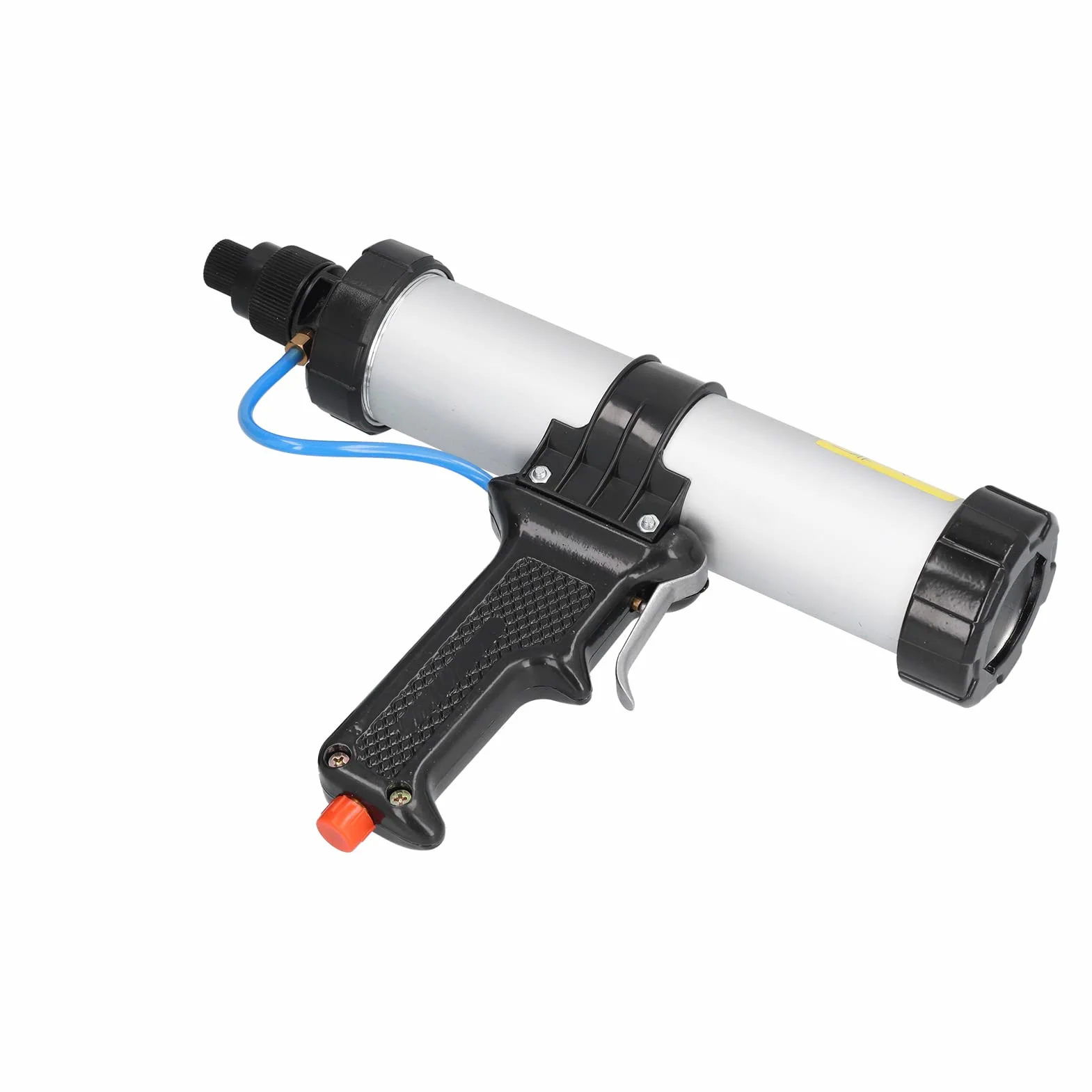 SIXRUN Pneumatyczny Pistolet do Uszczelniania z Regulatorem Ciśnienia Powietrza do Dekoracji Budynków, 310ml Pneumatyczny Pistolet Uszczelniania ze Stopu Aluminium z Ergonomicznym