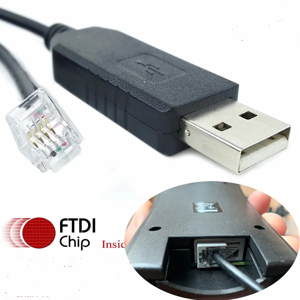 ftdi kabel szeregowy USB rs232 do rj9 do komputera podłącz celestron nexstar eq6 kabel sterujący ręczny kontroler szeregowy kabel adaptera