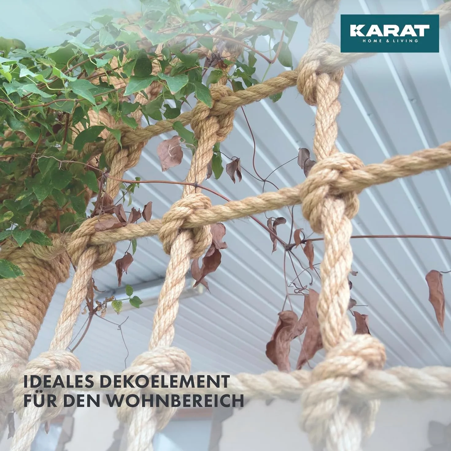 KARAT Sznurek jutowy o grubości 50 m, 30 mm, w 100% z naturalnej juty, bardzo mocny sznurek jutowy, do uprawiania sportu, dekoracji ogrodu, majsterkowania, drapania