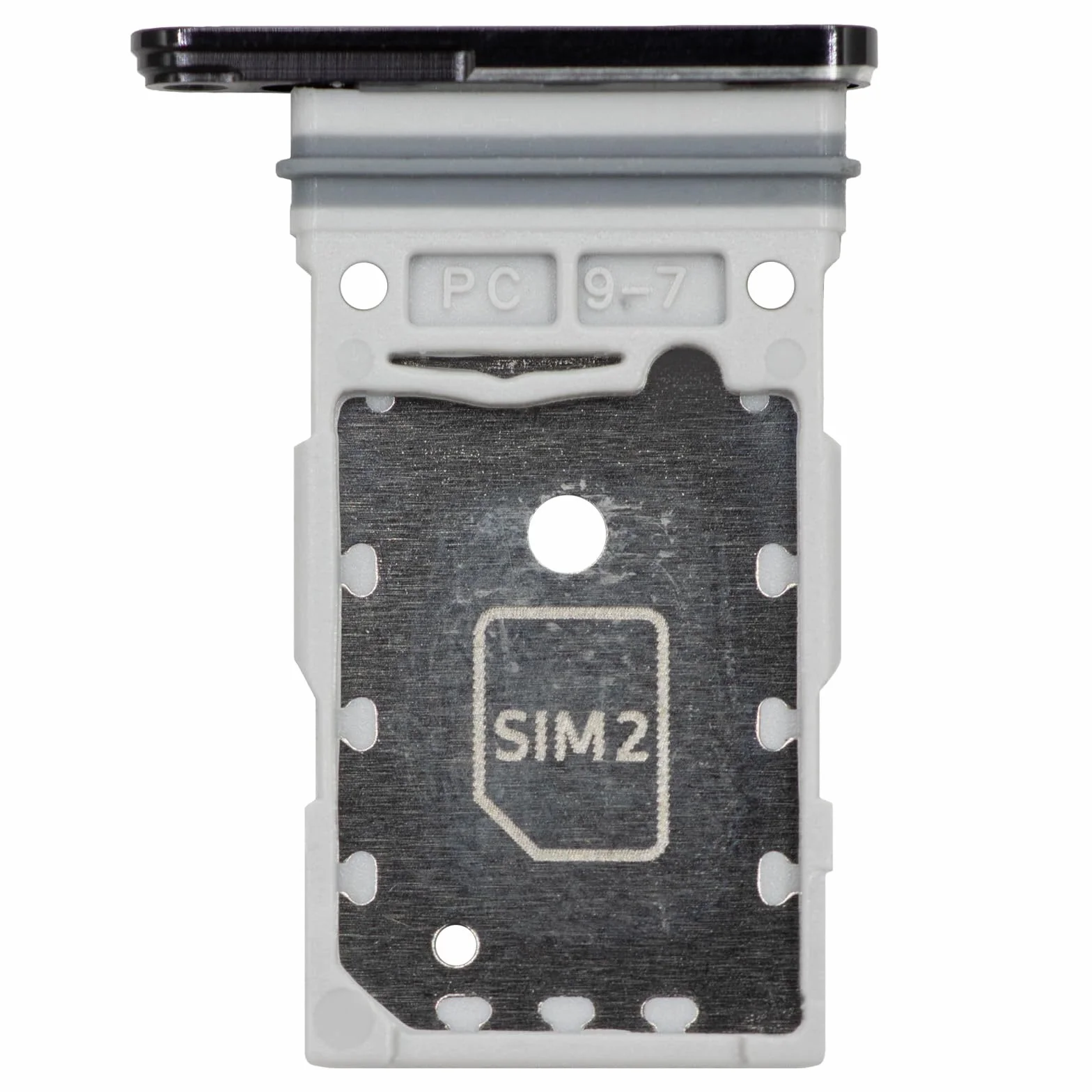 MMOBIEL Ramka do Karty Dual SIM Kompatybilny z Samsung Galaxy S23 Ultra - Tacka Karty Dual SIM - SIM Card Holder Replacement - Z Pinezką SIM i Wodoodporny Gumowy Pierścień - Czarny