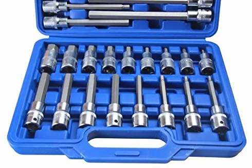 US PRO 30 szt. nasadek sześciokątnych z napędem 1/2" H5 - H19 55 mm 100 mm 140 mm 200 mm CRV 3229