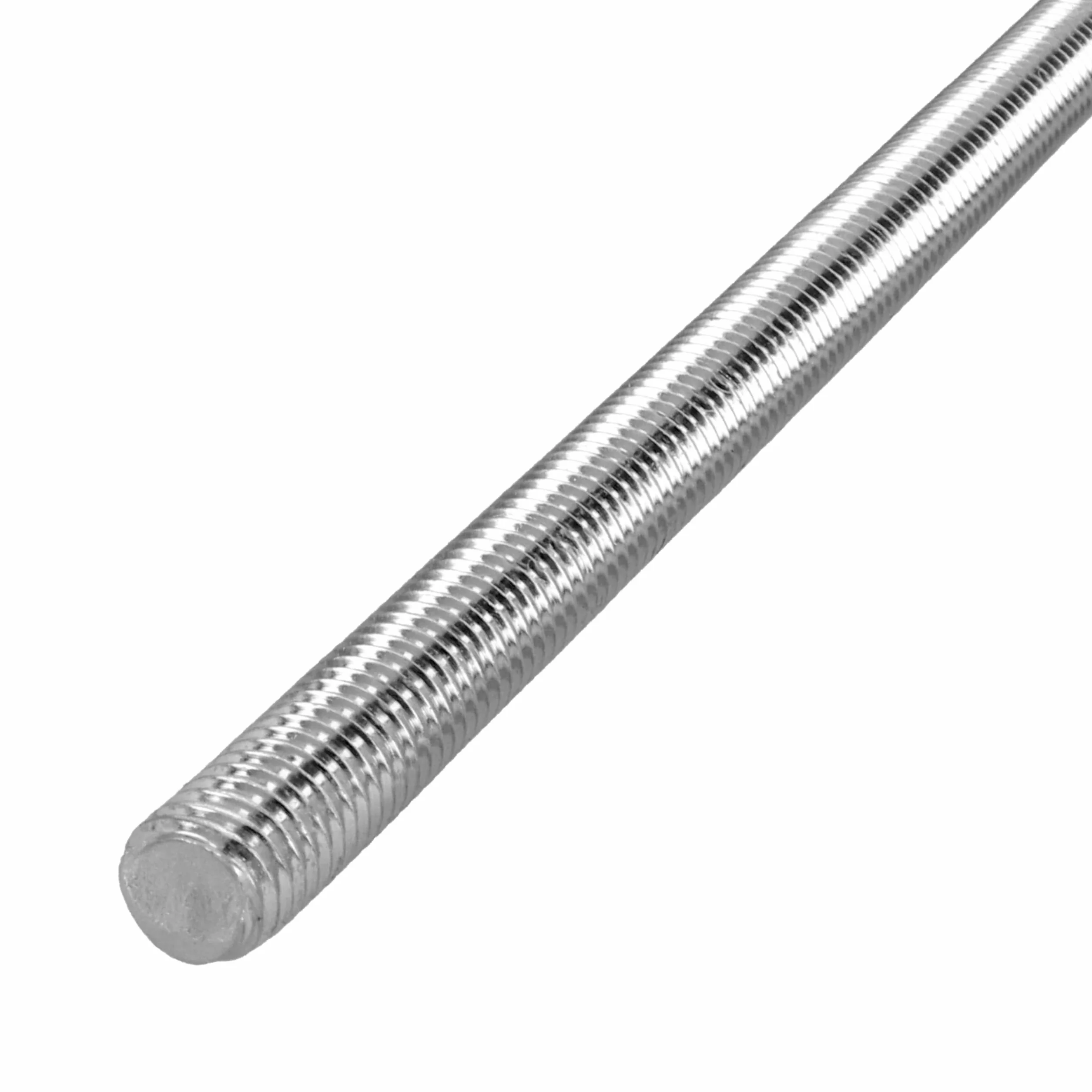 HELPMATE Pręt gwintowany M8 x 330 mm ze stali nierdzewnej A2 – 2 sztuki prętów gwintowanych z metrycznym pełnym gwintem – trzpień gwintowany DIN 976 srebrny