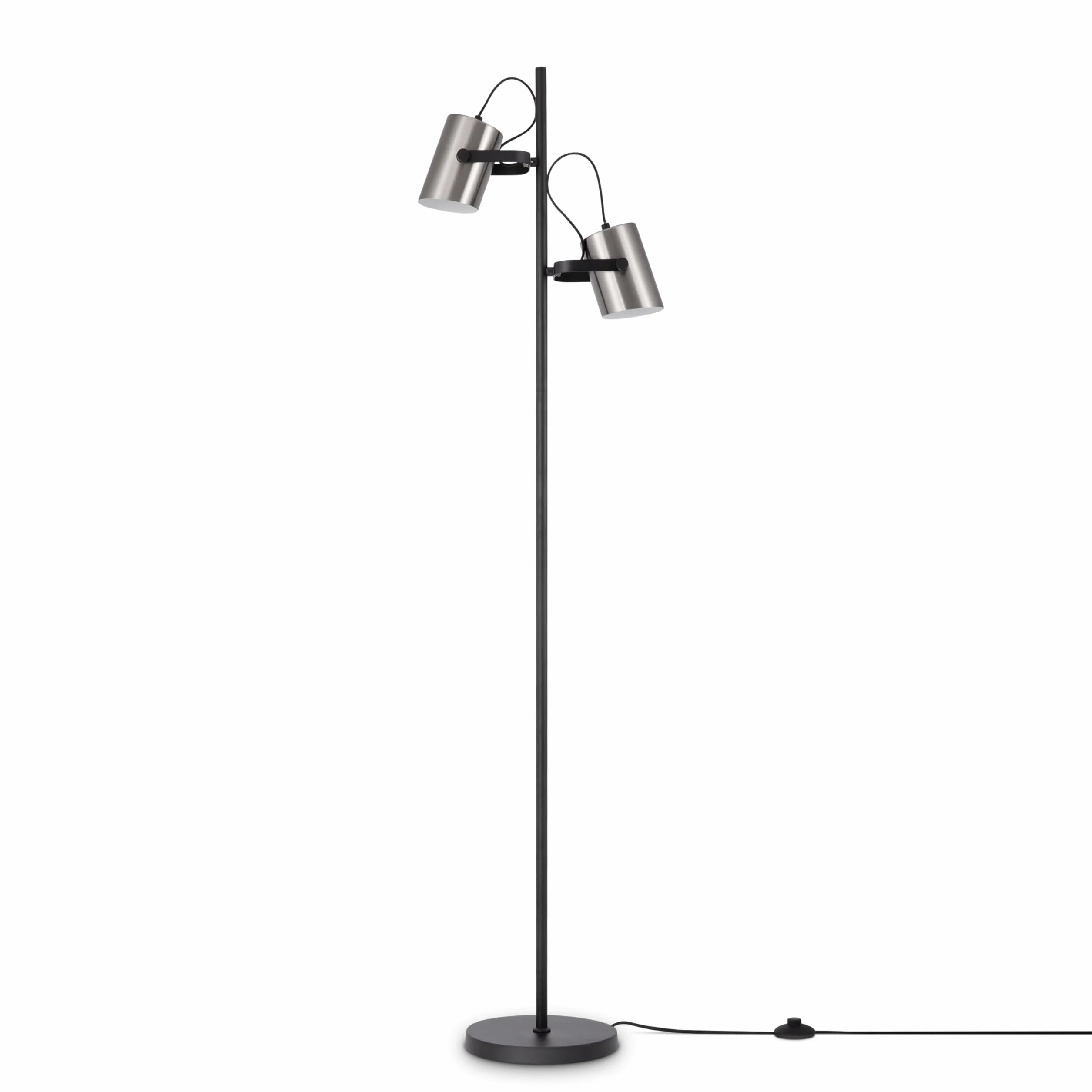 Paco Home Lampa Pod³ogowa Regulowana Wysoko¶æ Metalowa Lampa Do Czytania Obrotowa Lampa Do Salonu Industrialna Retro, Kolor:Schwarz - Metall, Typ oprawy___Technologia:E27