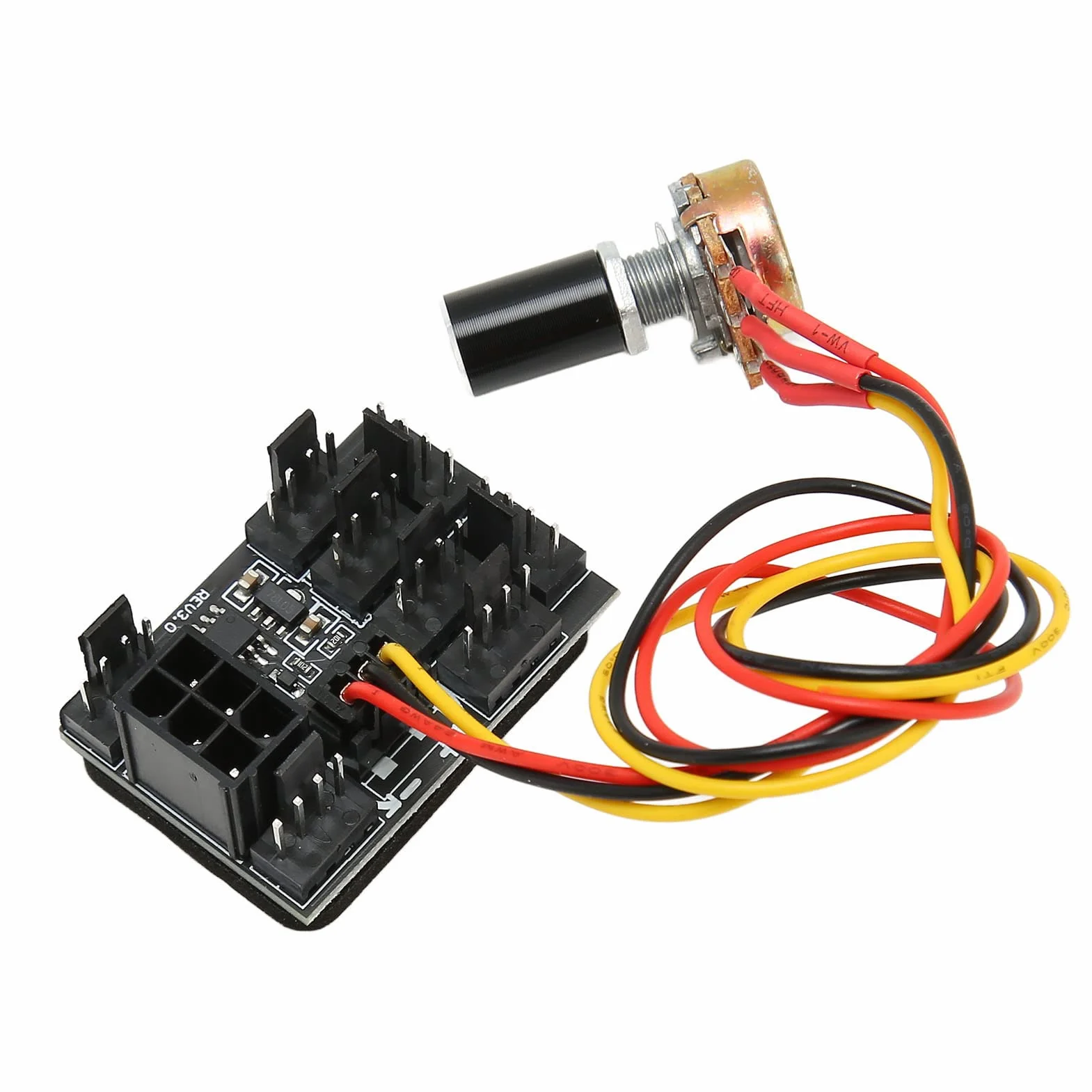 4-pinowy 3-pinowy Koncentrator Wentylatora PWM Kontroler Prędkości DC 12 V do Komputera PC, Gruby Klej do Mocowania, Elastyczny Przedłużacz, Długoterminowa stabilność, Gracze/entuzjaści