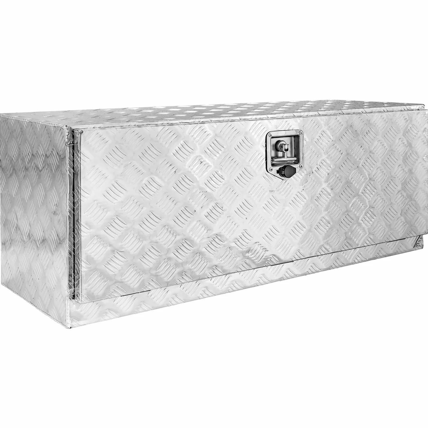 Trucky Aluminiowa skrzynka na narzędzia z zamkiem i kluczem, stabilna, do wyboru, wymiary: 05 (115 x 40 x 43 cm)