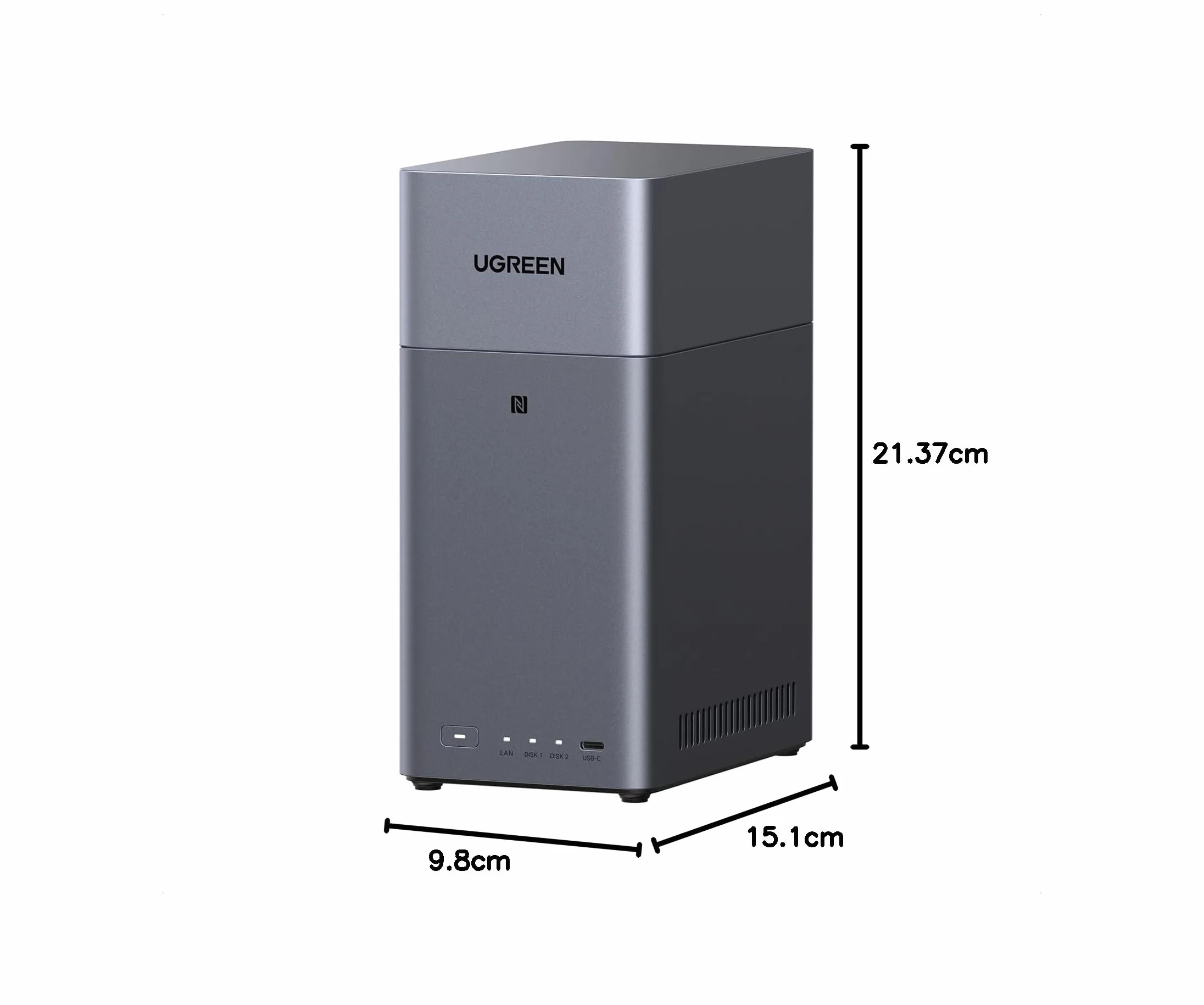UGREEN NASync DH2300 2-bajowy NAS 4GB RAM LAN 1GbE AI Album