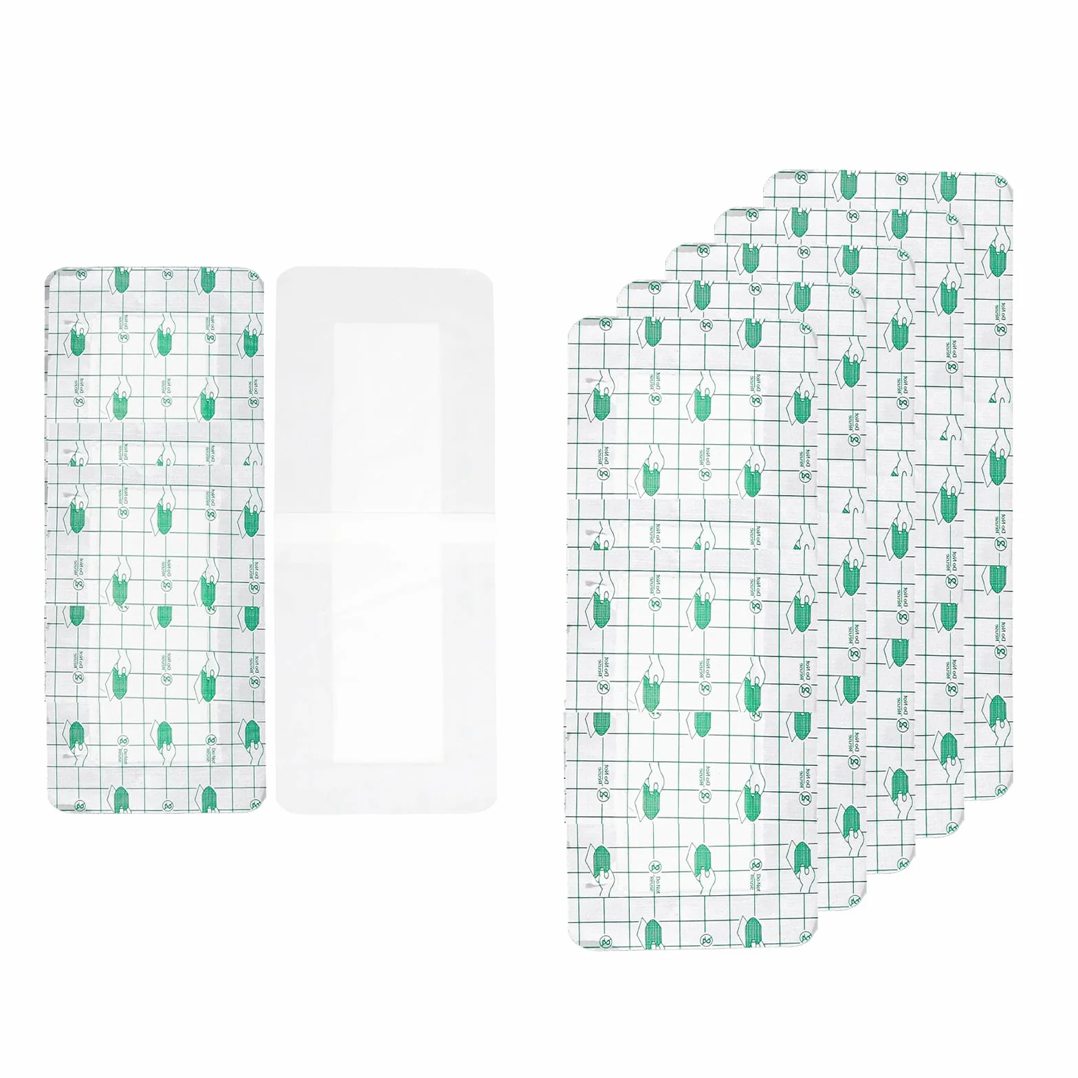Przezroczysty wodoodporny opatrunek 10x25cm - wodoodporna folia samoprzylepna do tatuaży, blizn, pooperacyjnych i basenowych - duży hipoalergiczny opatrunek samoprzylepny do wrażliwej skóry i