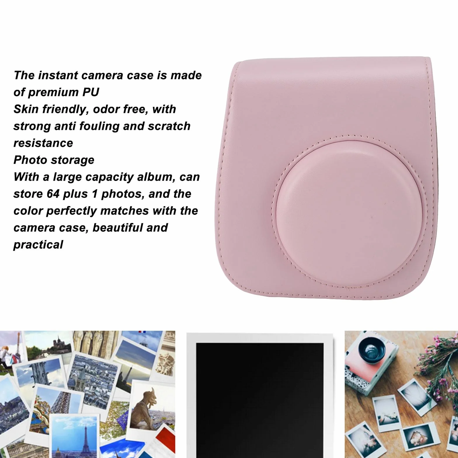 Etui ochronne na aparat Fujifilm Instax Mini 12, Mini12, ekskluzywny zestaw, w tym torba na aparat, pasek na ramię, album fotograficzny, lusterko do selfie, filtry, kolorowa ramka na zdjęcia,