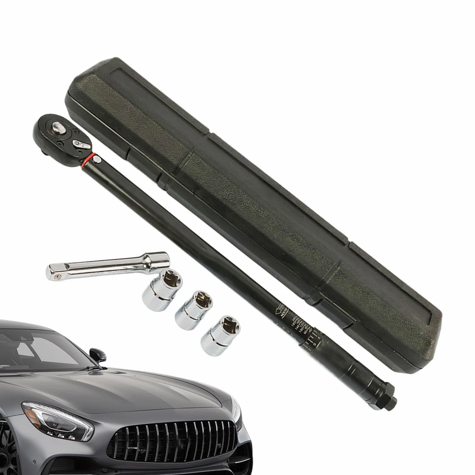 Klucz dynamometryczny 1/2 Ergonomiczne regulowane narzędzia mechaniczne | Grzechotkowy klucz dynamometryczny Do napraw motocykli samochodów ciężarówek i pojazdów