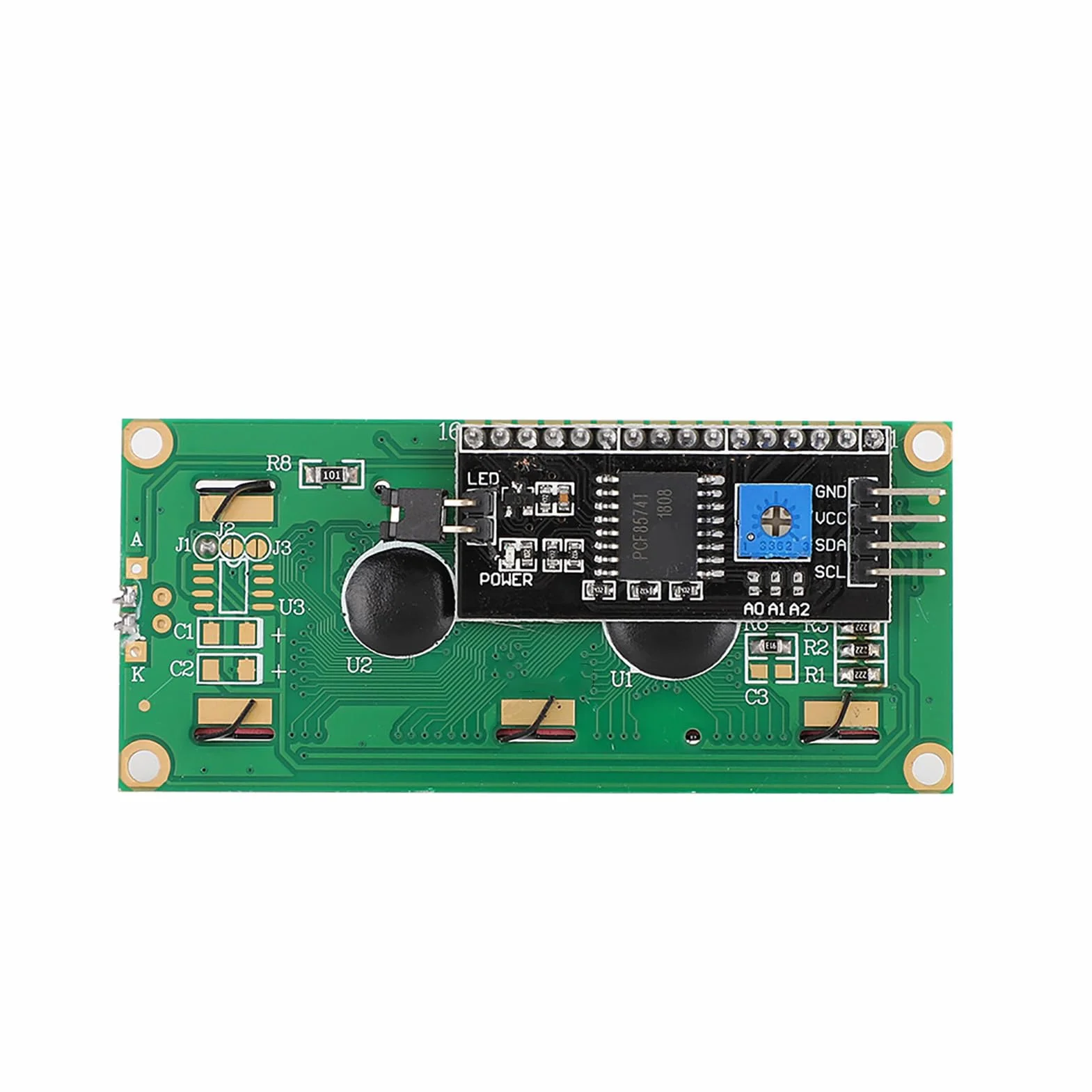 Moduł LCD 1602 I2C z Niebieskim Podświetleniem Adapter