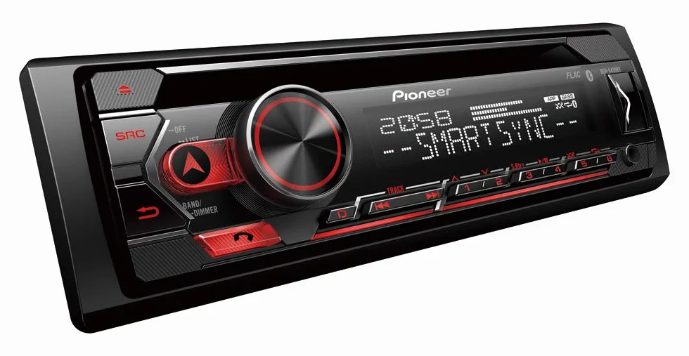 Pioneer DEH-S420BT radio samochodowe 1DIN CD tuner Bluetooth USB AUX Smart Sync