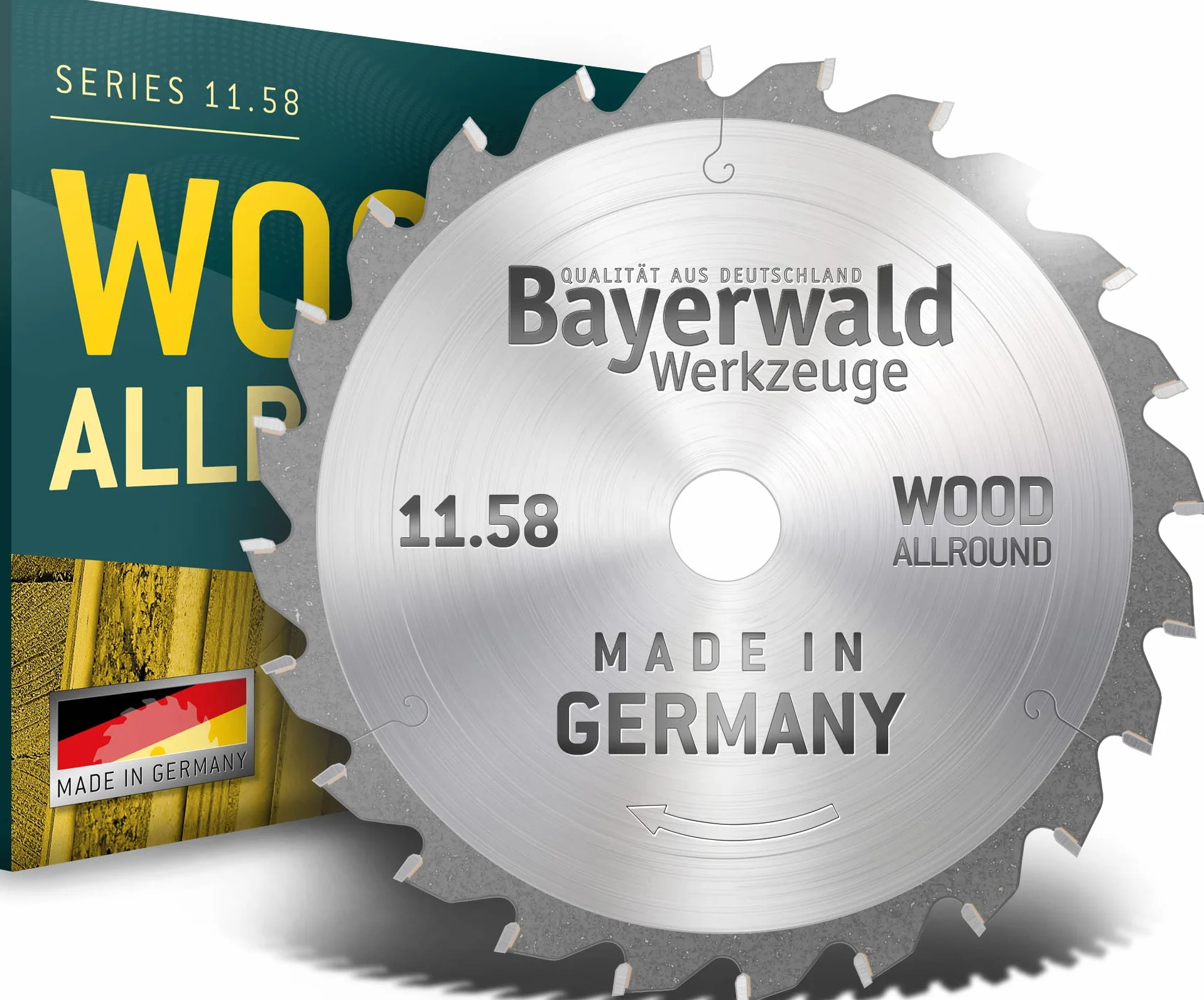 Bayerwald - HM brzeszczot do piły tarczowej do drewna - Ø 209 mm x 2,6 mm x 30 mm | WZ ujemny (24 zęby) | do piły ukośnej i ukośnej