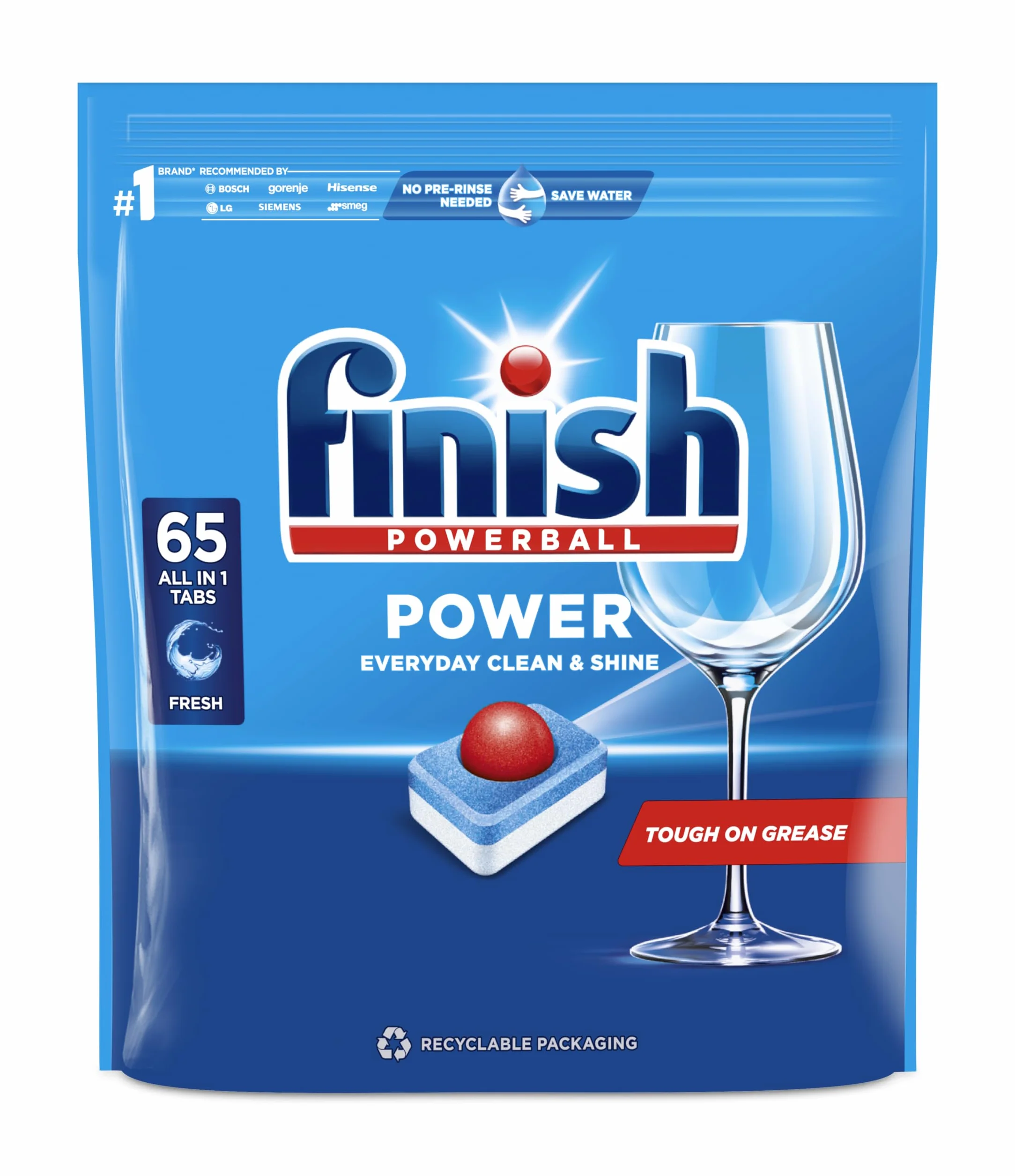Tabletki do Zmywarki Finish Power All In 1 Fresh 65Sztuk