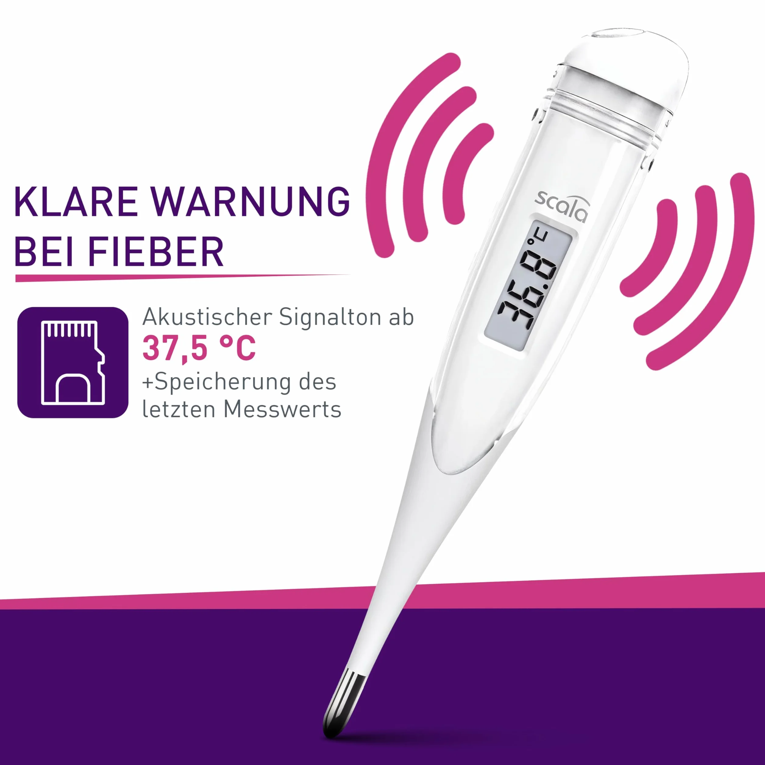 Scala Sc 28 Flex Speed 010498 Termometr, Biały, 1 sztuka