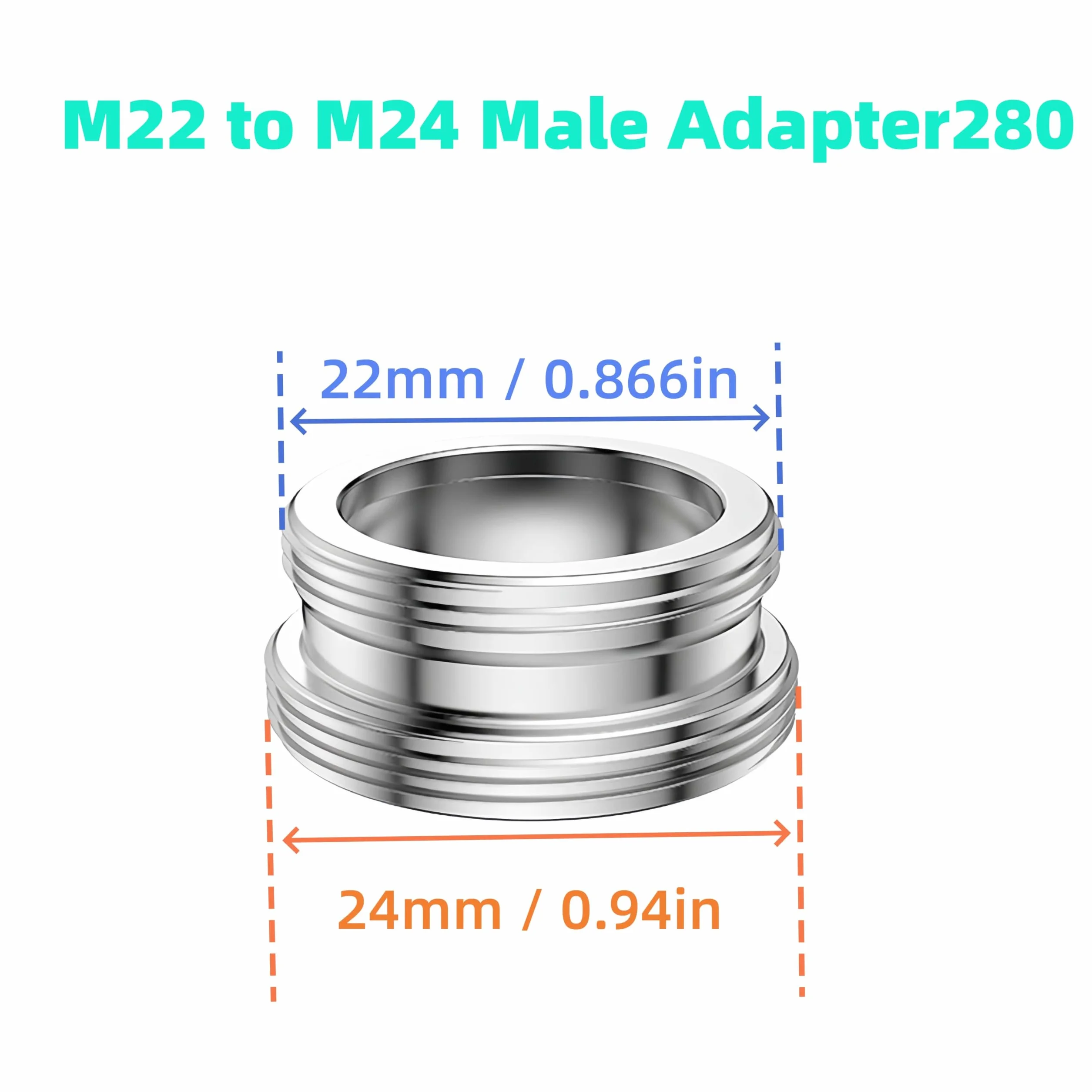 3-Drożny Zawór Przełączający G1/2, Przełącznik Prysznicowy 3-drożny Zawór z adapter M22 X M24, Mosiężny kran Przełącznik do Toalet, łazienki, Kuchni(Nie zawiera kranu)