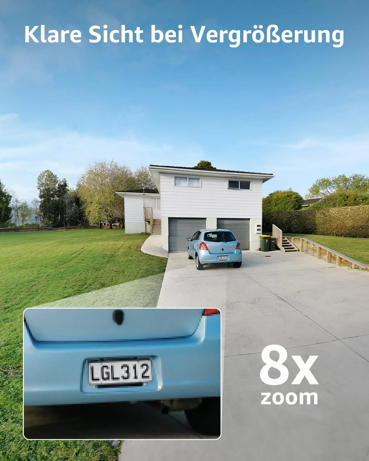 ANNKE Zewnętrzna kamera monitoringowa z monitorem 4CH 7", 2 x 4 MP PT kamera do monitoringu, zewnętrzna bateria solarna, obracanie o 270°, nachylenie 90°, 2-drożne audio, noktowizor, rozpoznawanie