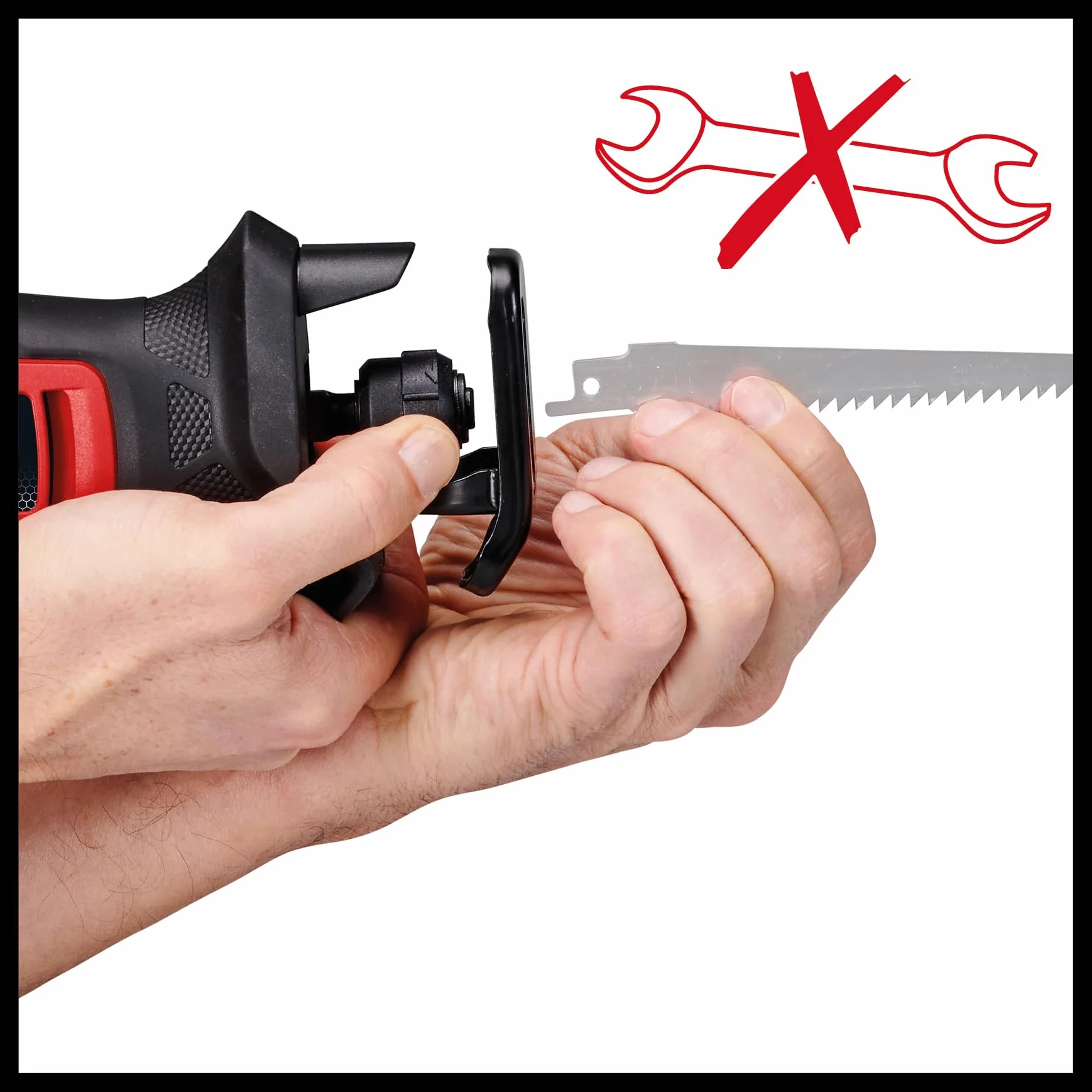 Einhell TE-AP 18/13 Li Solo Power X-Change uniwersalna pilarka akumulatorowa (18 V, wysokość skoku 13 mm, głębokość cięcia 50 mm w drewnie, poręczna konstrukcja, z akcesoriami, bez baterii)