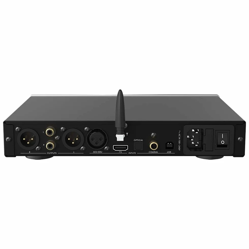LOXJIE D60 HiFi wzmacniacz słuchawkowy dekoder 6,35 mm 4,4 mm 300Ω 700 mW x 2 Bluetooth 5.1 ES9039MSPRO czarny