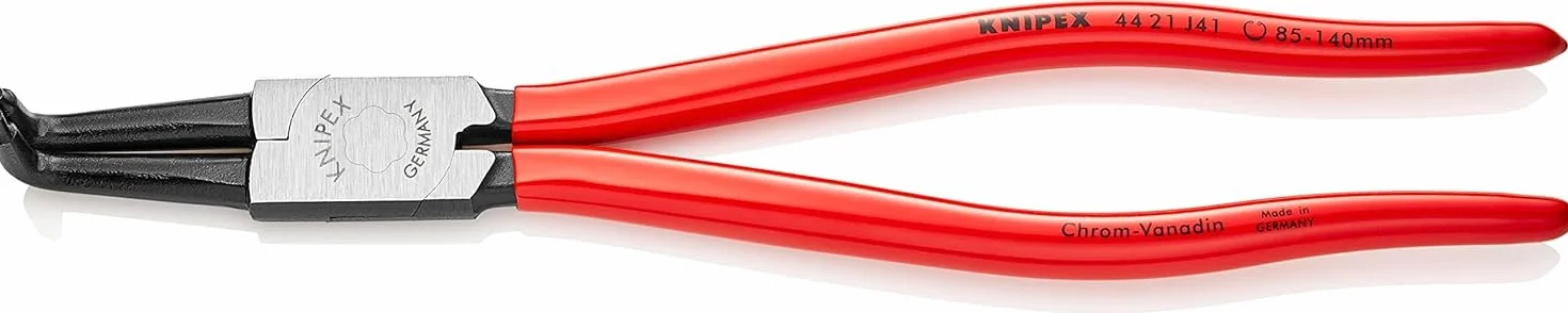 KNIPEX Szczypce do pierścieni osadczych sprężynujących do montażu pierścieni wewnętrznych w otworach z tworzywa, 44 21 J41