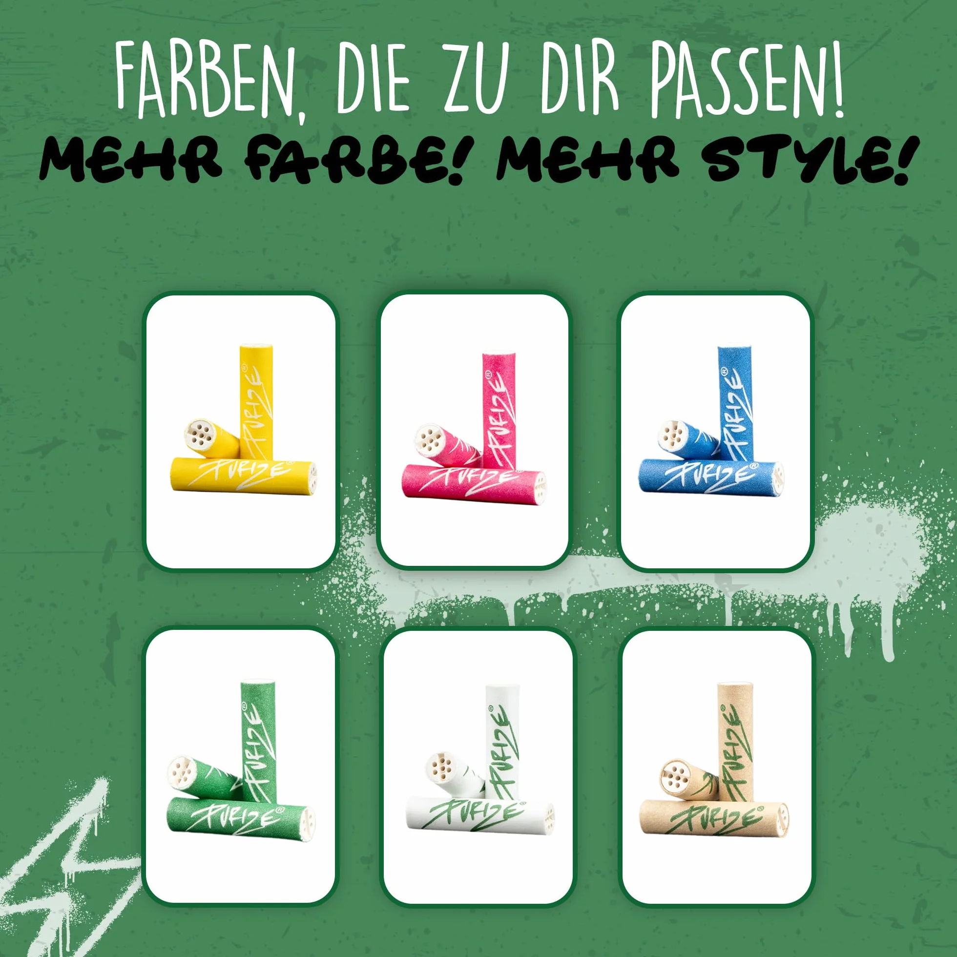 100 szt. PURIZE® Xtra Slim Size filtr z węglem aktywnym, żółty