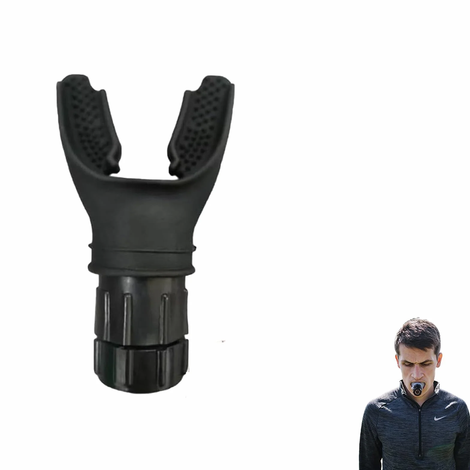 GeRRiT Oxyfit Trener oddechowy – regulowany opór do treningu mięśni oddechowych, akcesoria do trenera fitness, przenośny trener mięśni