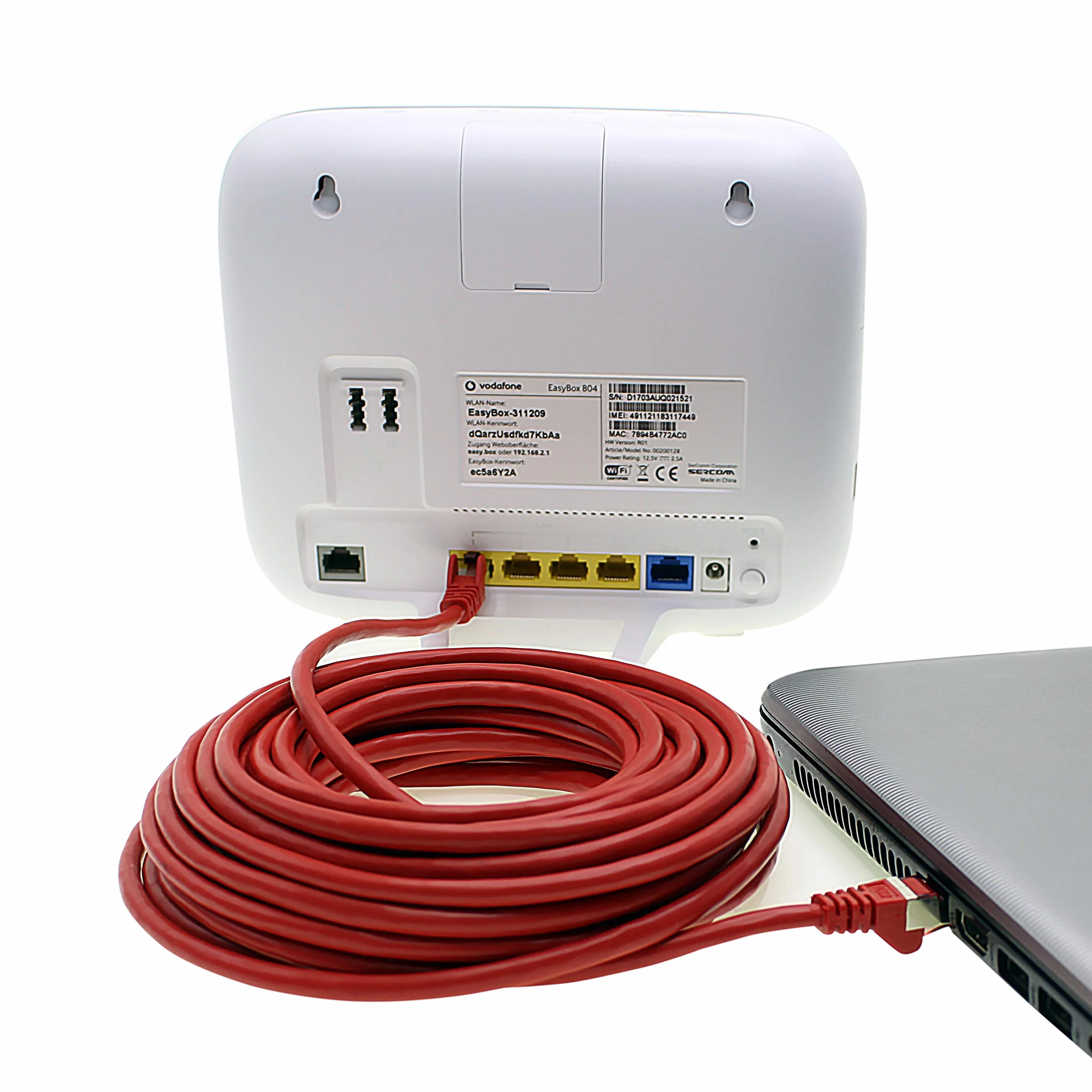 Cat6 Kabel Sieciowy Sftp 5 x 0,25 m Czerwony 1000 Mbit/s
