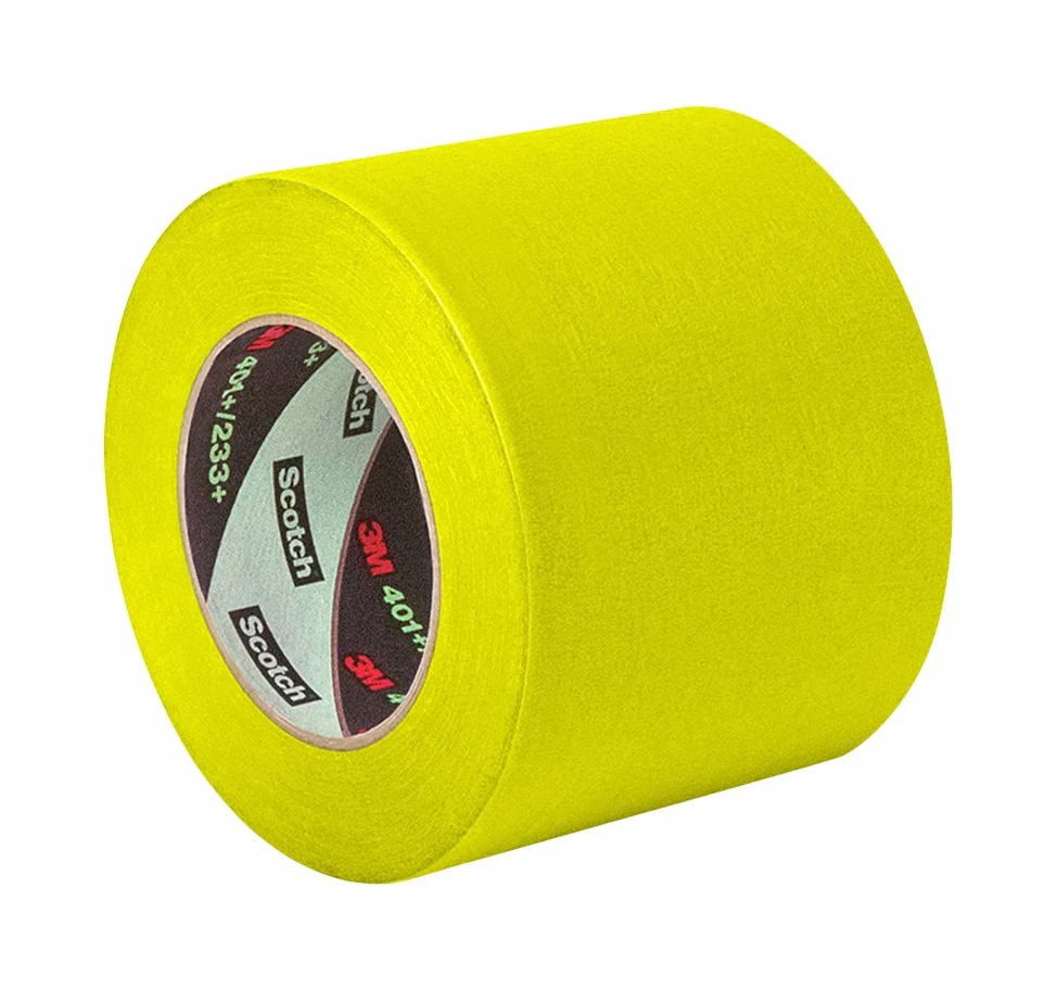 TapeCase 3M 301+ 7,6 cm x 60 m wydajna taśma maskująca konwersja z 3M 301+, 7,6 cm szerokości x 60 jd. Długość rolki, żółty