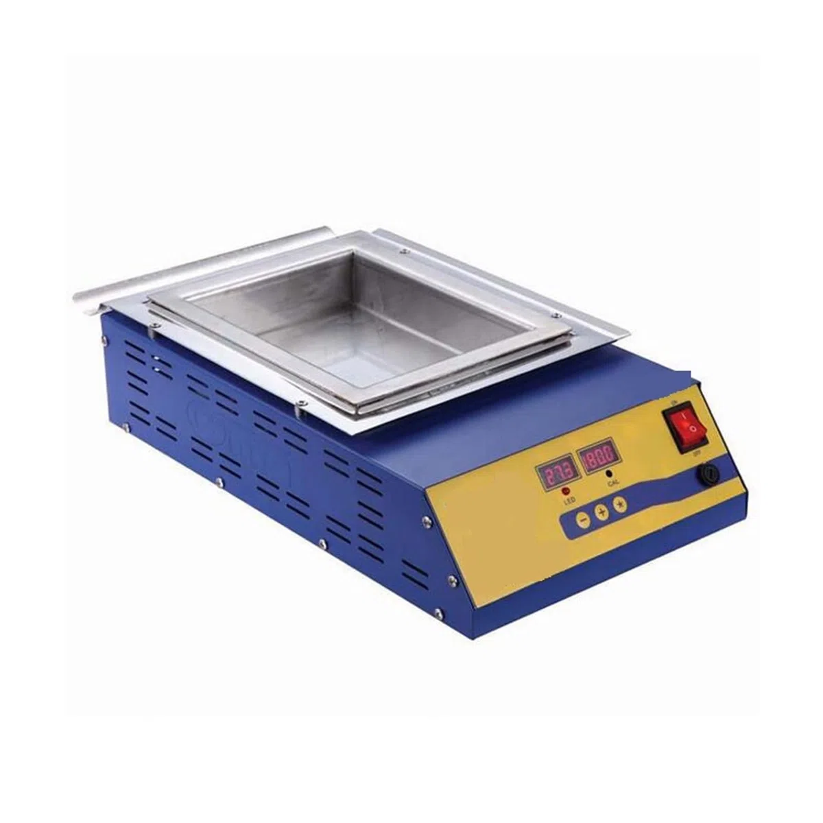 Bezołowiowy tygiel lutowniczy Cyfrowy wyświetlacz 1500 W Cyna do topienia 11,3 KG Regulowana temperatura Piec Kwadratowy piec blaszany,Wysoka Precyzja
