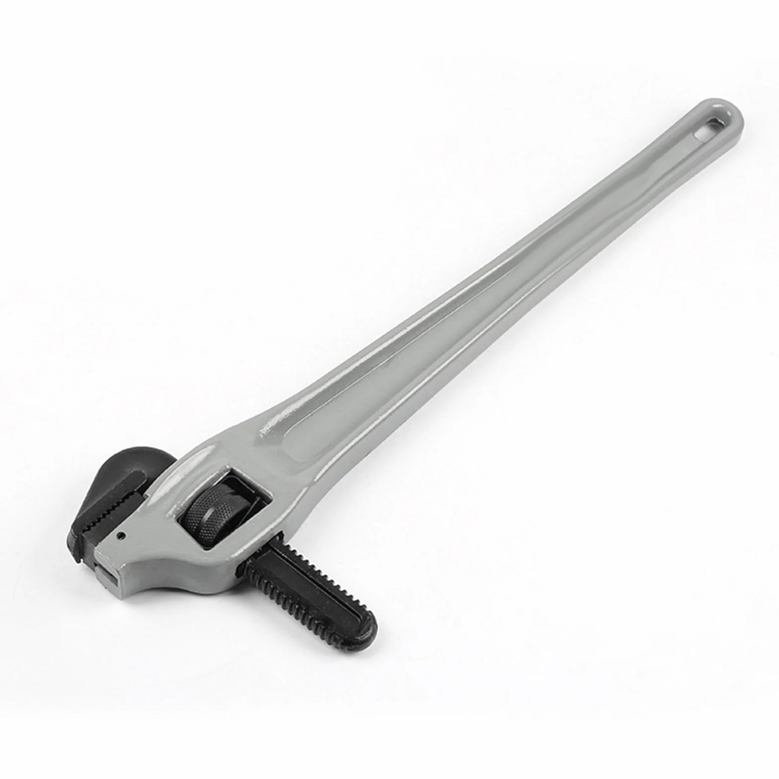 Fyearfly Regulowany klucz do rur offsetowych, wytrzymały stop aluminium, 61 cm, szczęka 100 mm, hak Cr Mo, lekki, antykorozyjny, łatwy uchwyt do hydrauliki