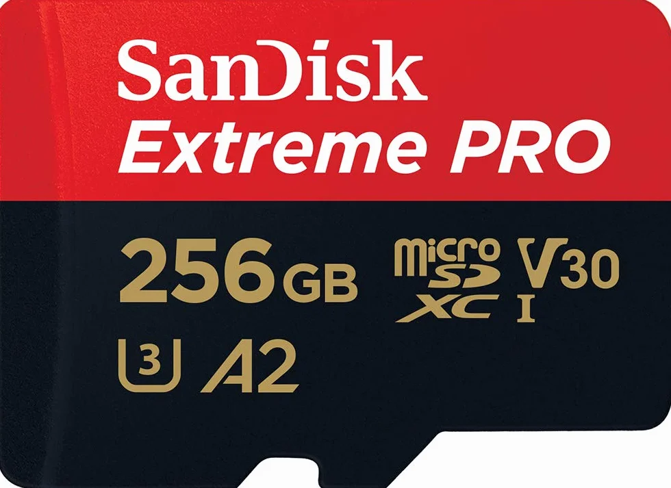 Sandisk Extreme Pro Karta Pamięci MicroSD 256 GB SDSQXCD-256G-GN6MA Czarny
